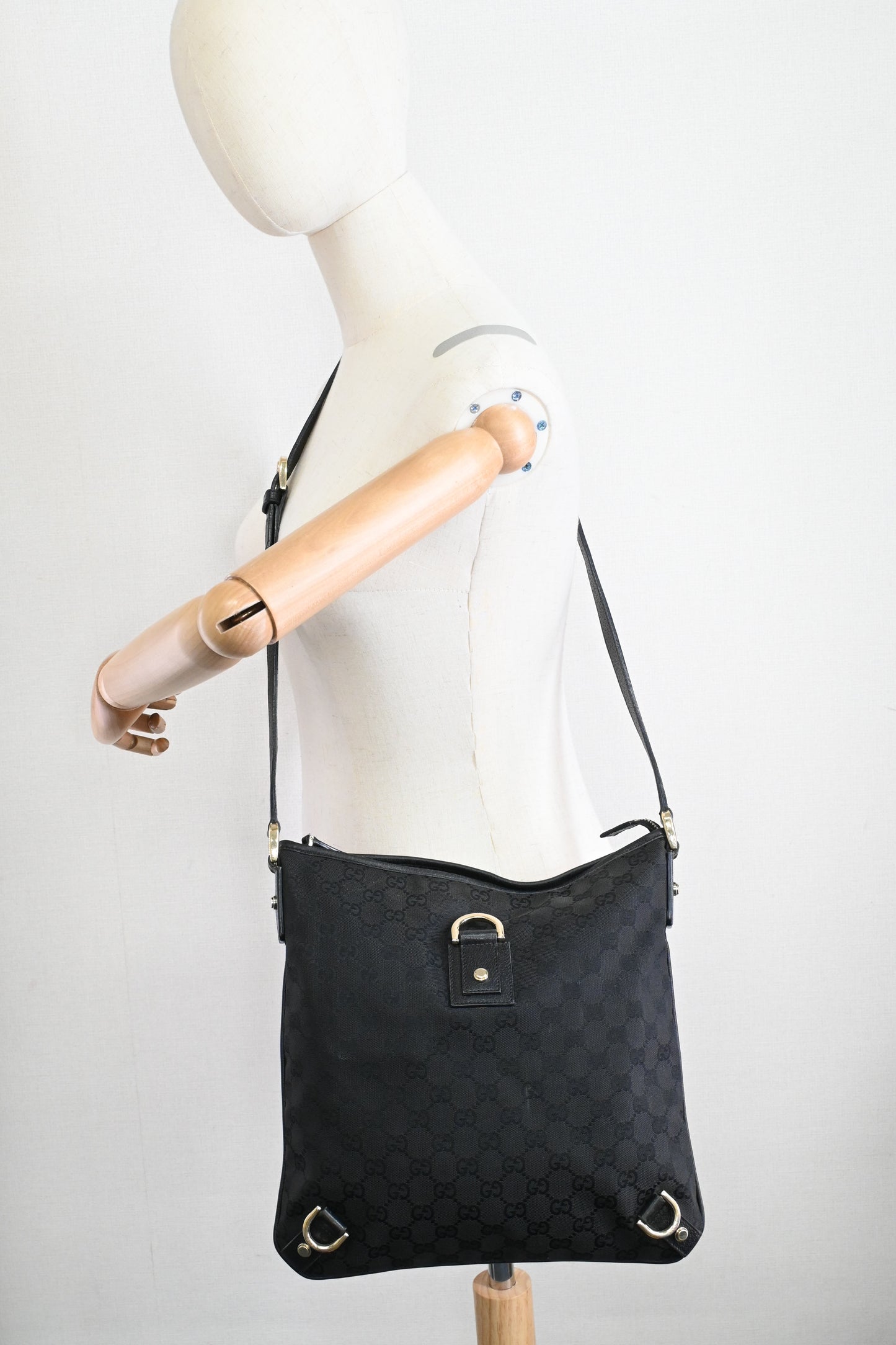 Gucci Crossbody Bag in Black GG Canvas