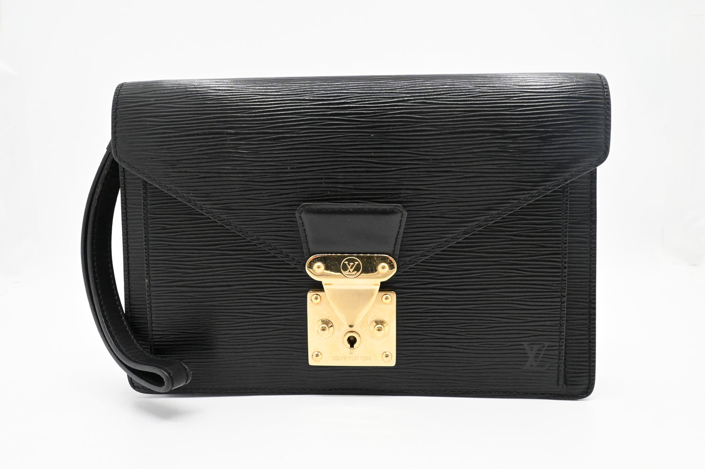 Louis Vuitton Sellier Dragonne in Black Epi Leather