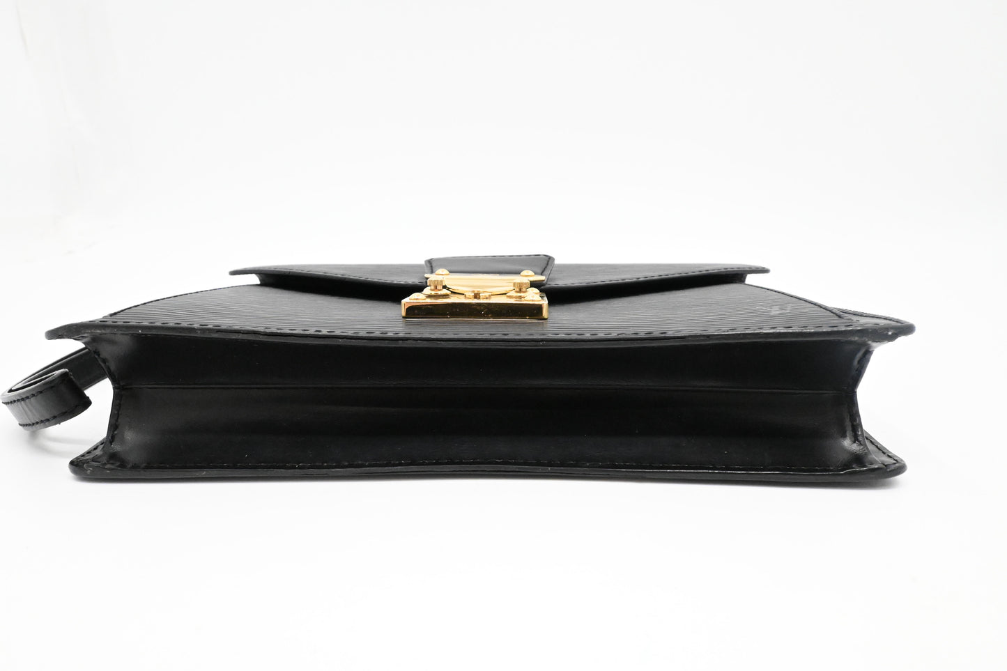 Louis Vuitton Sellier Dragonne in Black Epi Leather