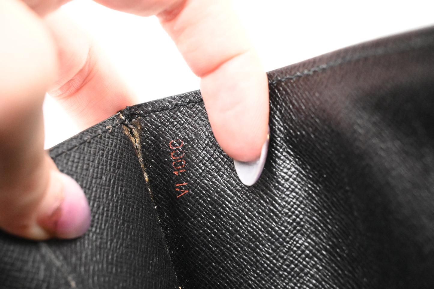Louis Vuitton Sellier Dragonne in Black Epi Leather