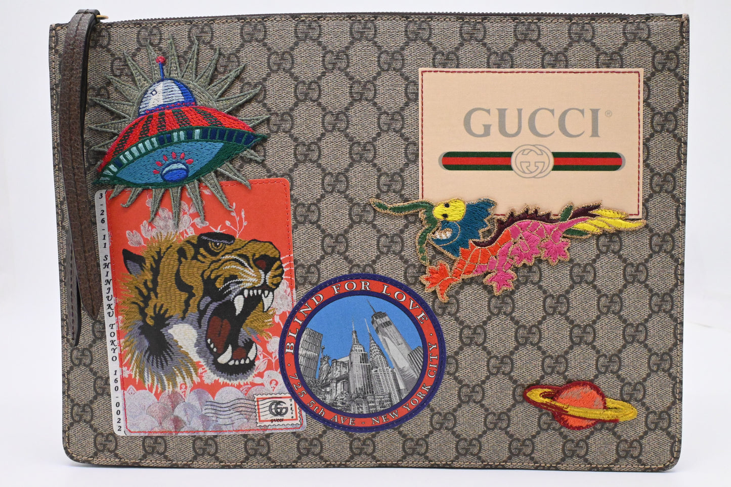 Gucci Shoulder Bag in GG Supreme Patchwork Canvas