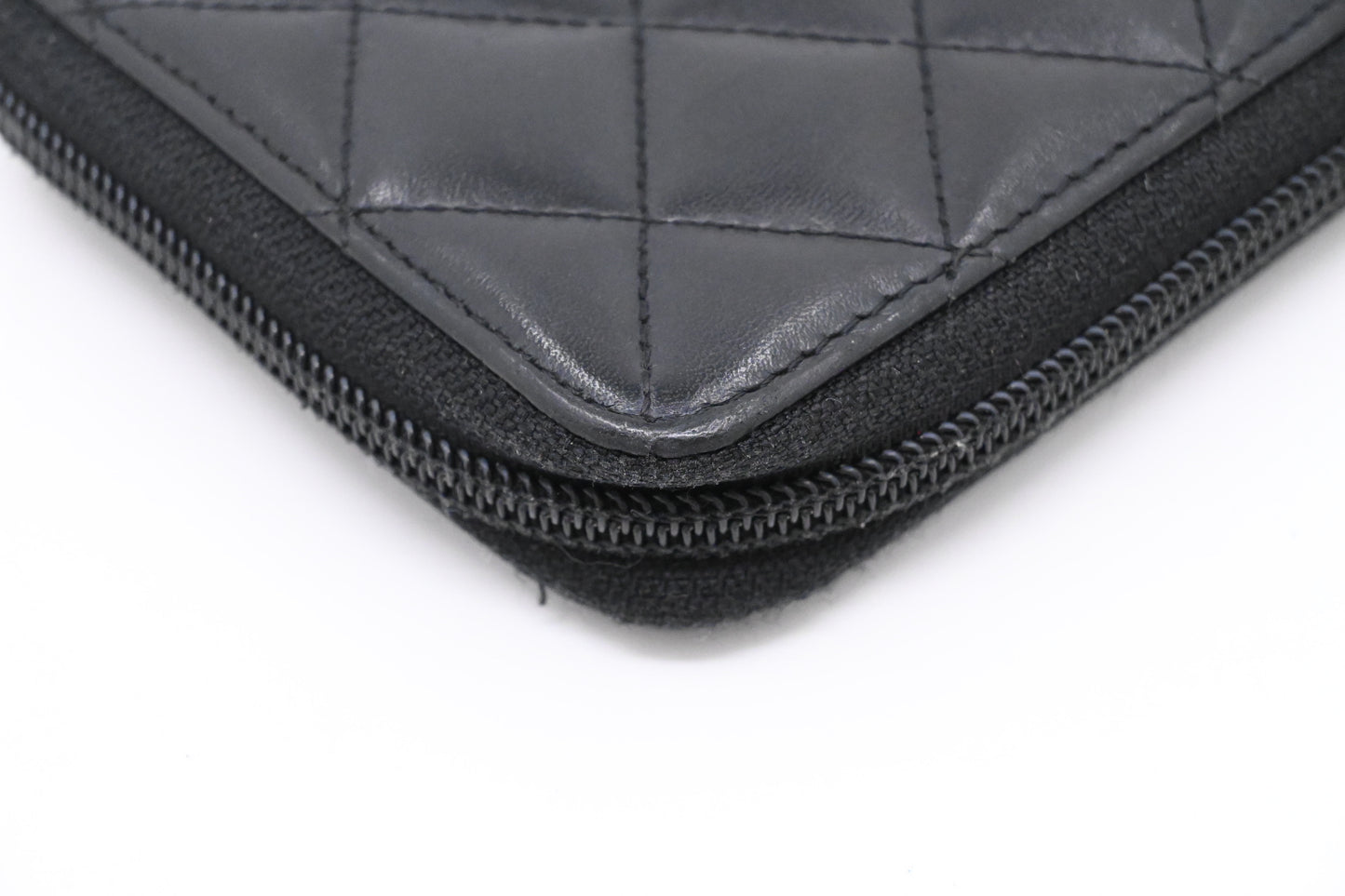 Chanel Cambon Wallet in Black Matelasse Leather
