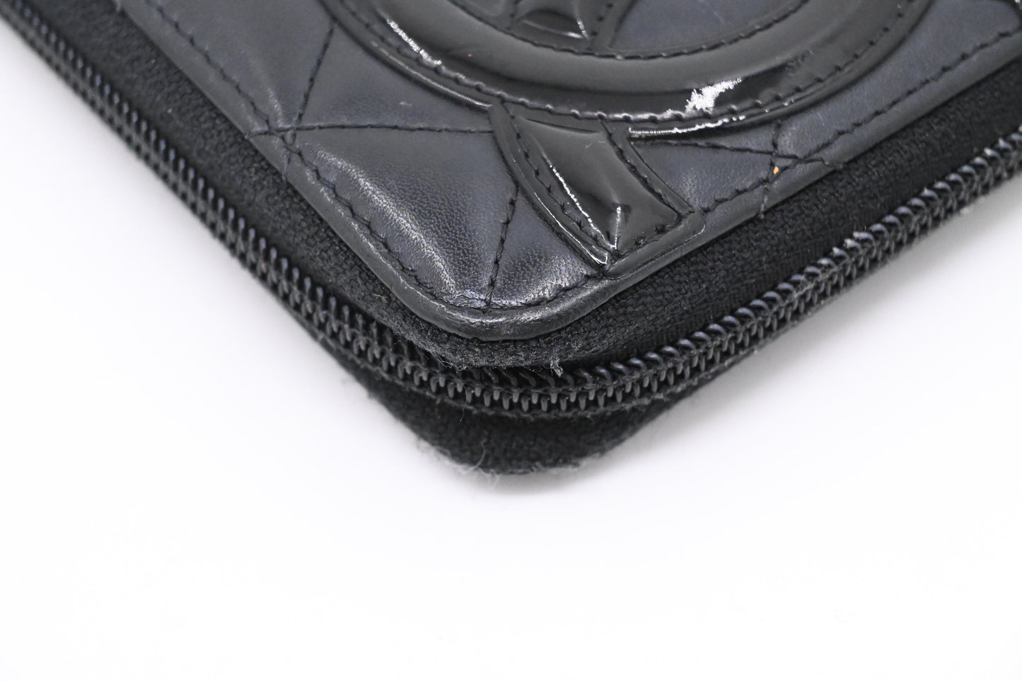 Chanel Cambon Wallet in Black Matelasse Leather