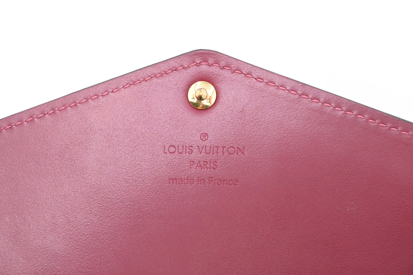 Louis Vuitton Sarah Wallet in Magenta Vernis Leather