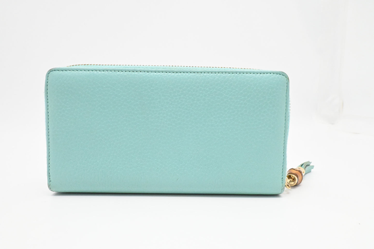 Gucci Zippy Wallet in Teal Leather