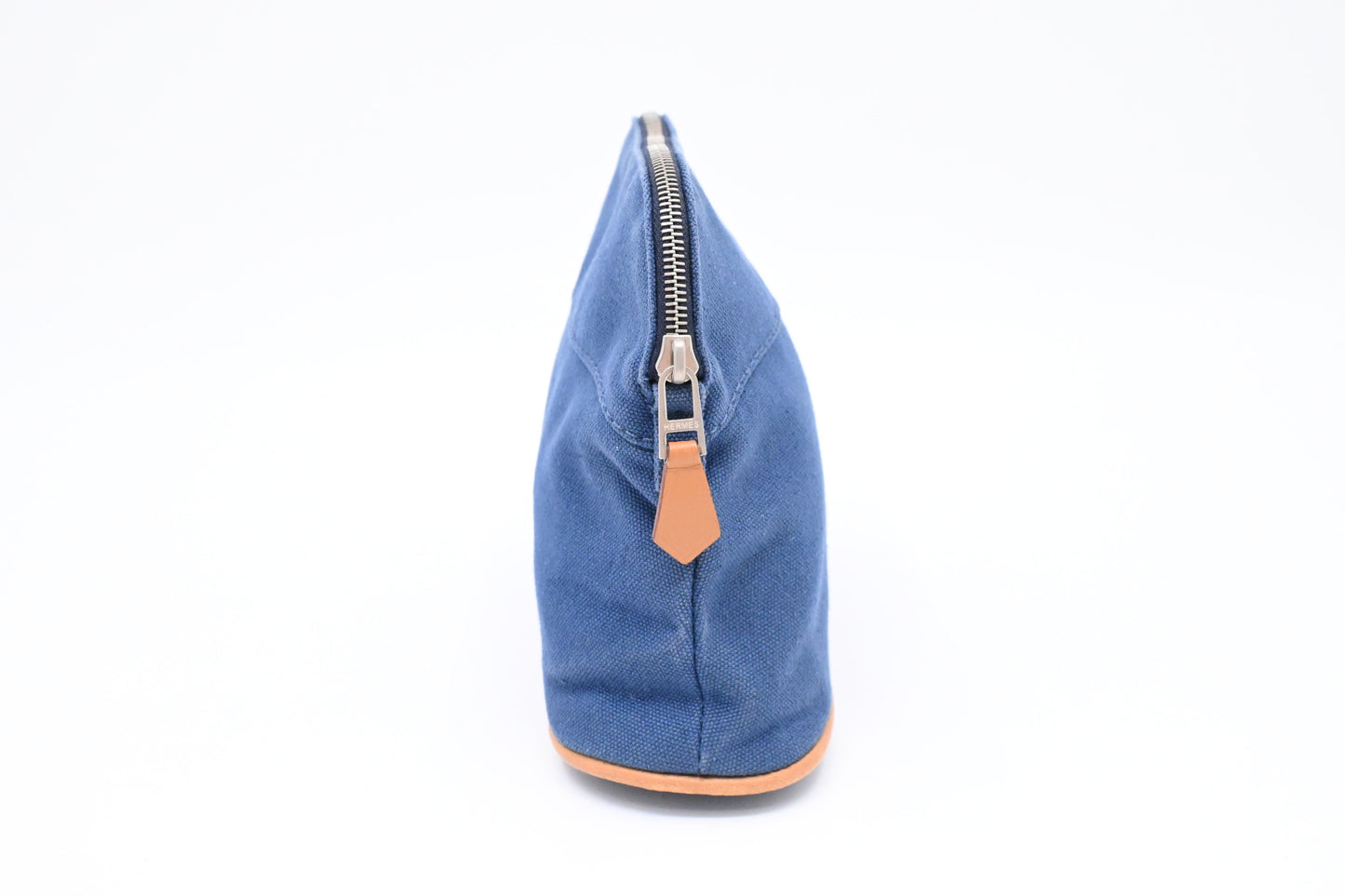 Hermes Bolide Pouch 20 in Blue Canvas