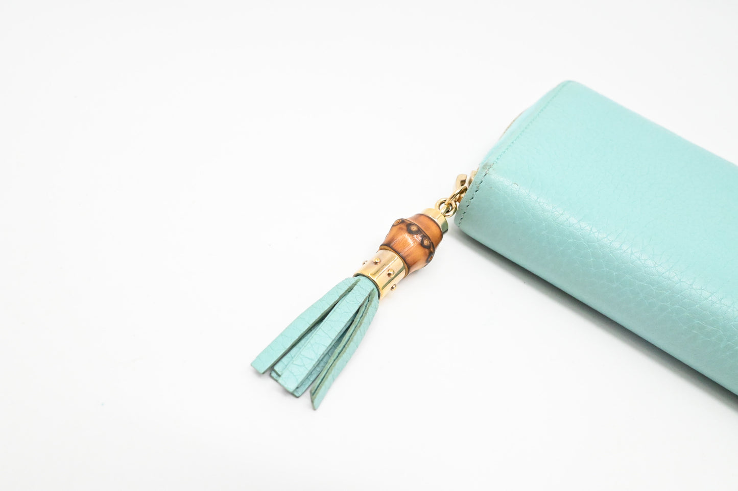 Gucci Zippy Wallet in Teal Leather