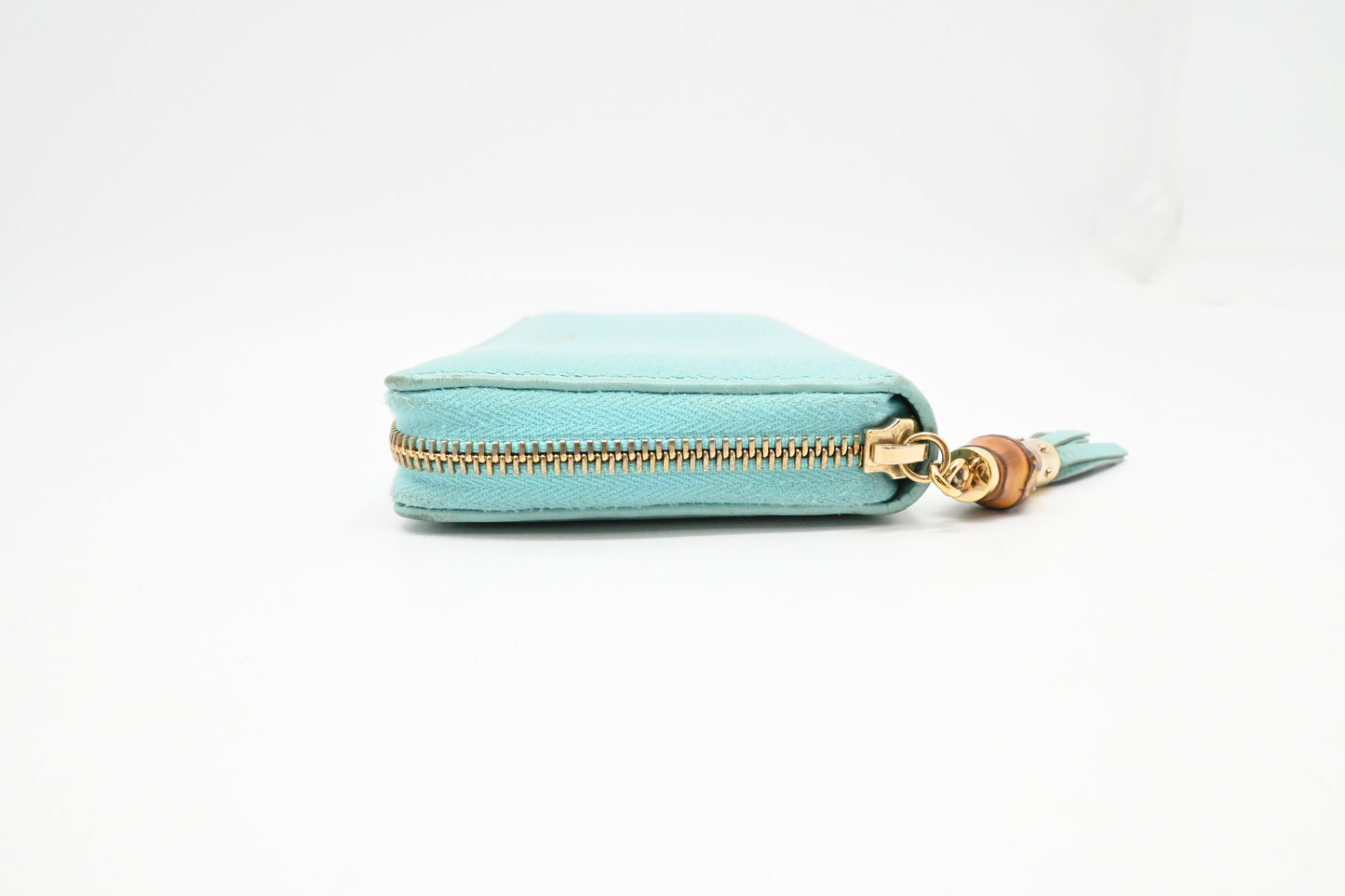 Gucci Zippy Wallet in Teal Leather