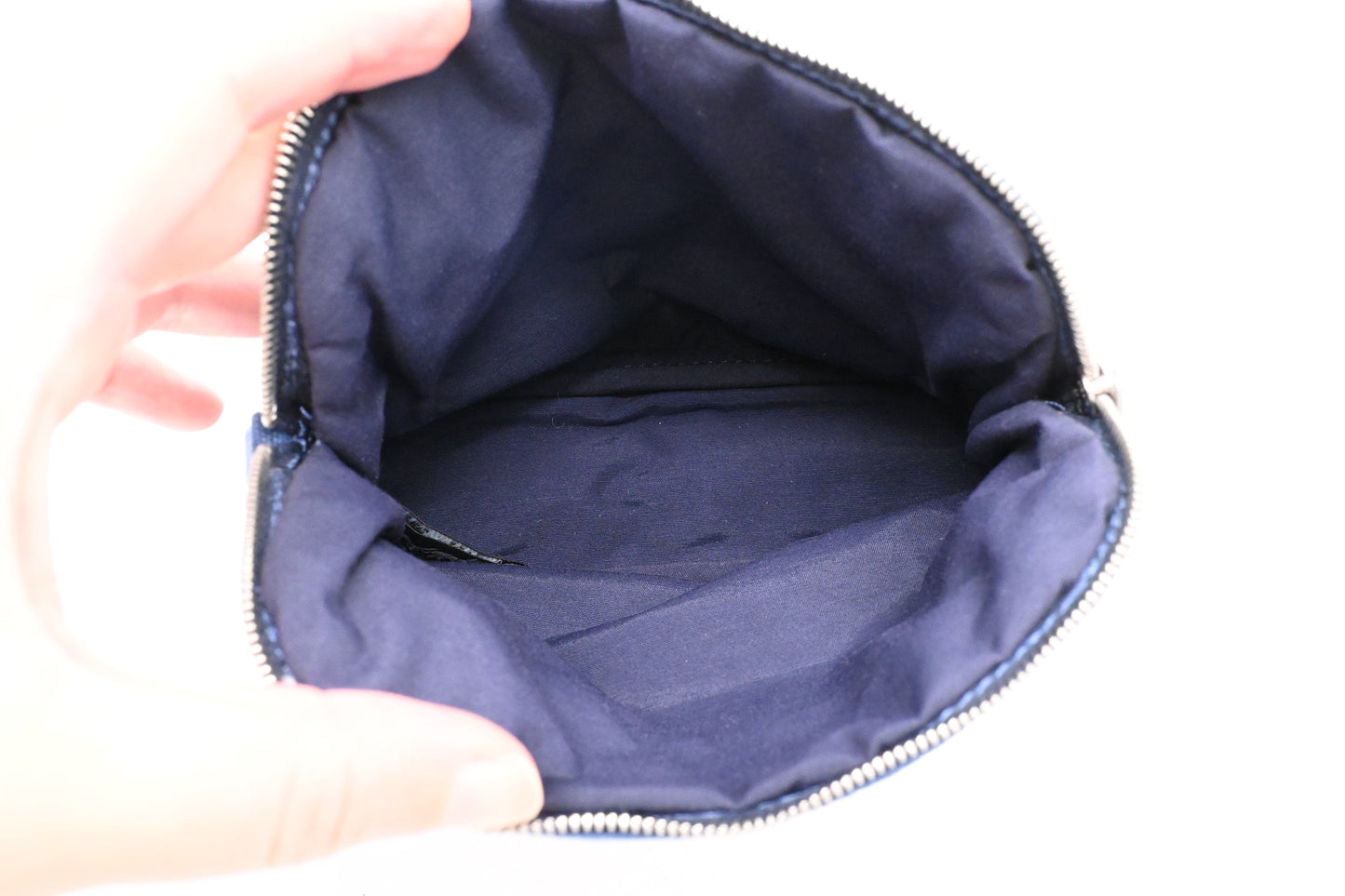 Hermes Bolide Pouch 20 in Blue Canvas