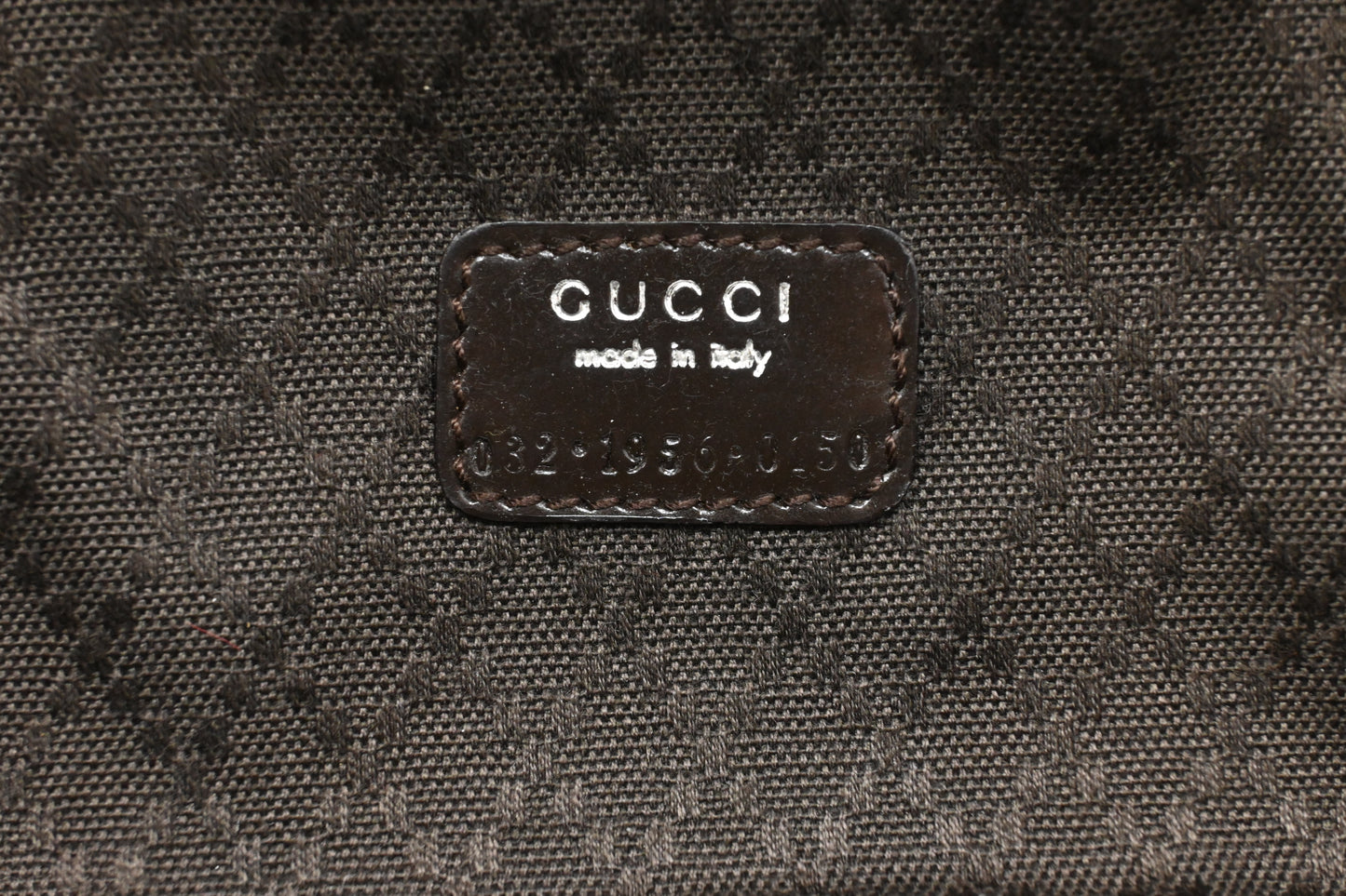 Gucci Vanity Pouch in Brown Canvas and Leather