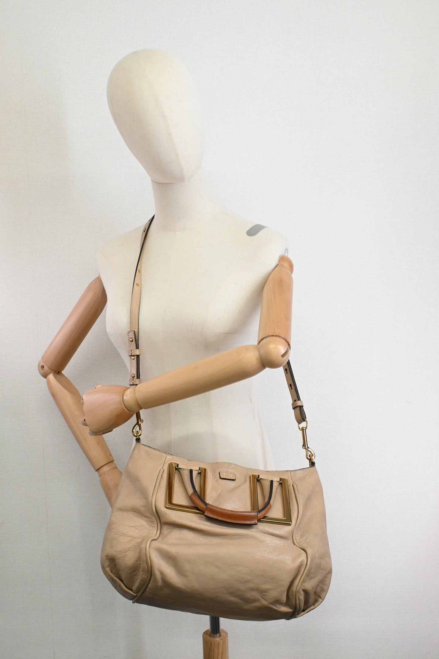 Chloe Ethel in Beige Leather