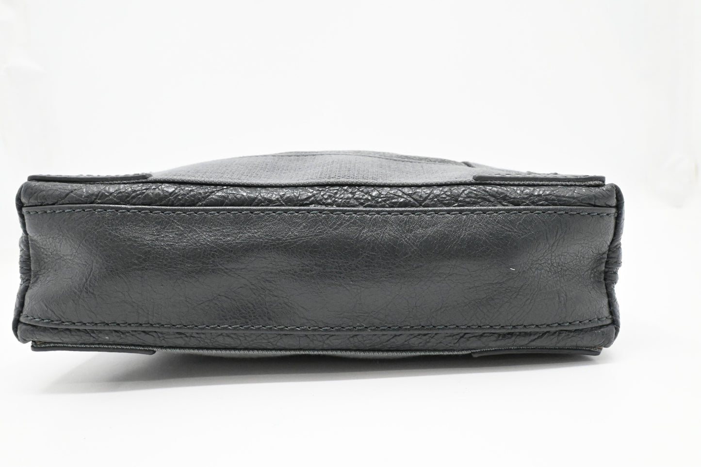 Balenciaga Navy Cabas XS Tote in Gray Leather