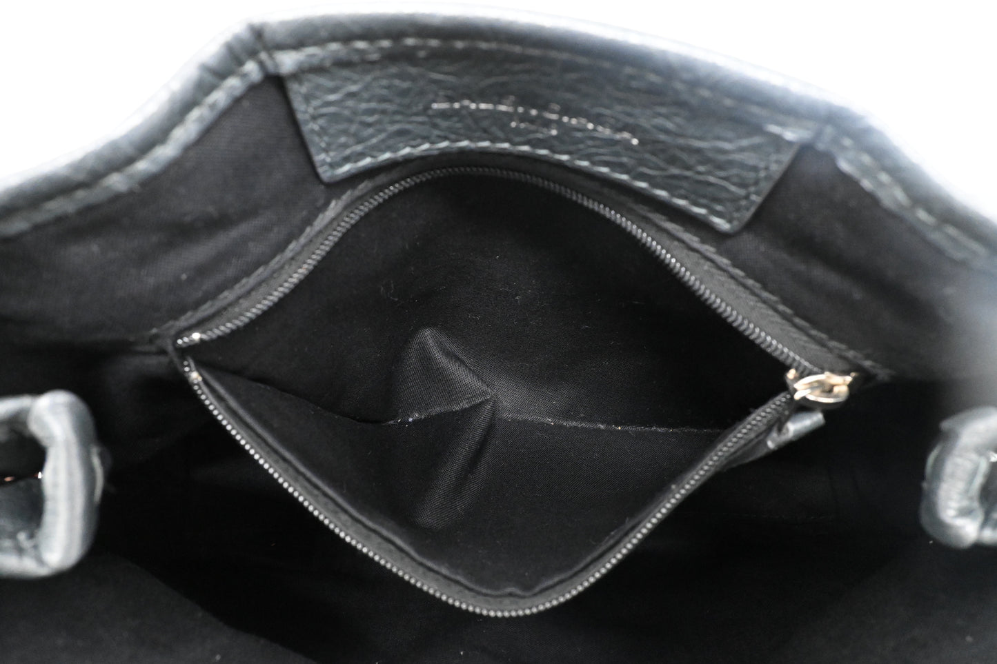 Balenciaga Navy Cabas XS Tote in Gray Leather