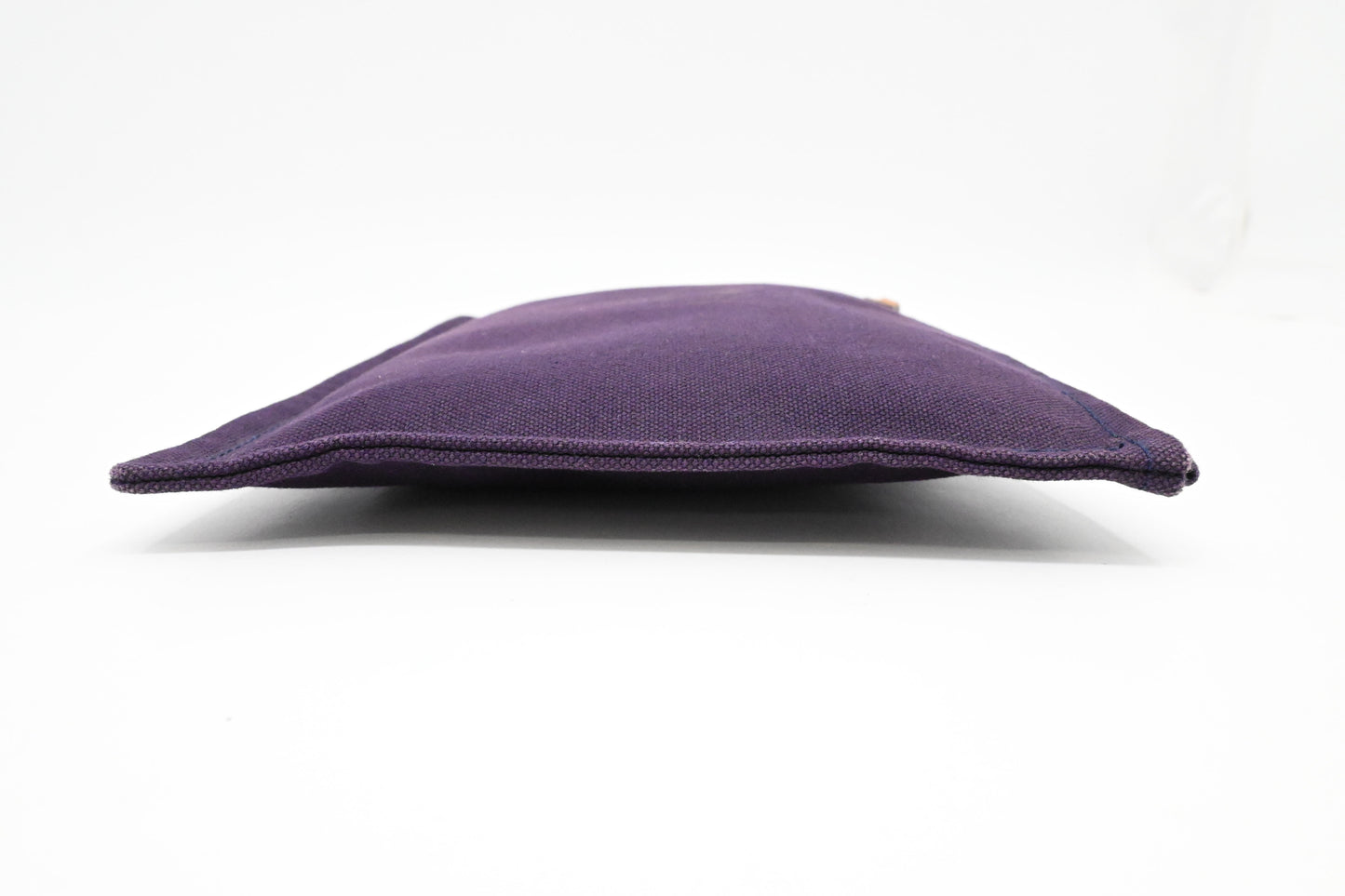 Hermes Large Bain Yachting Pouch in Purple Canvas