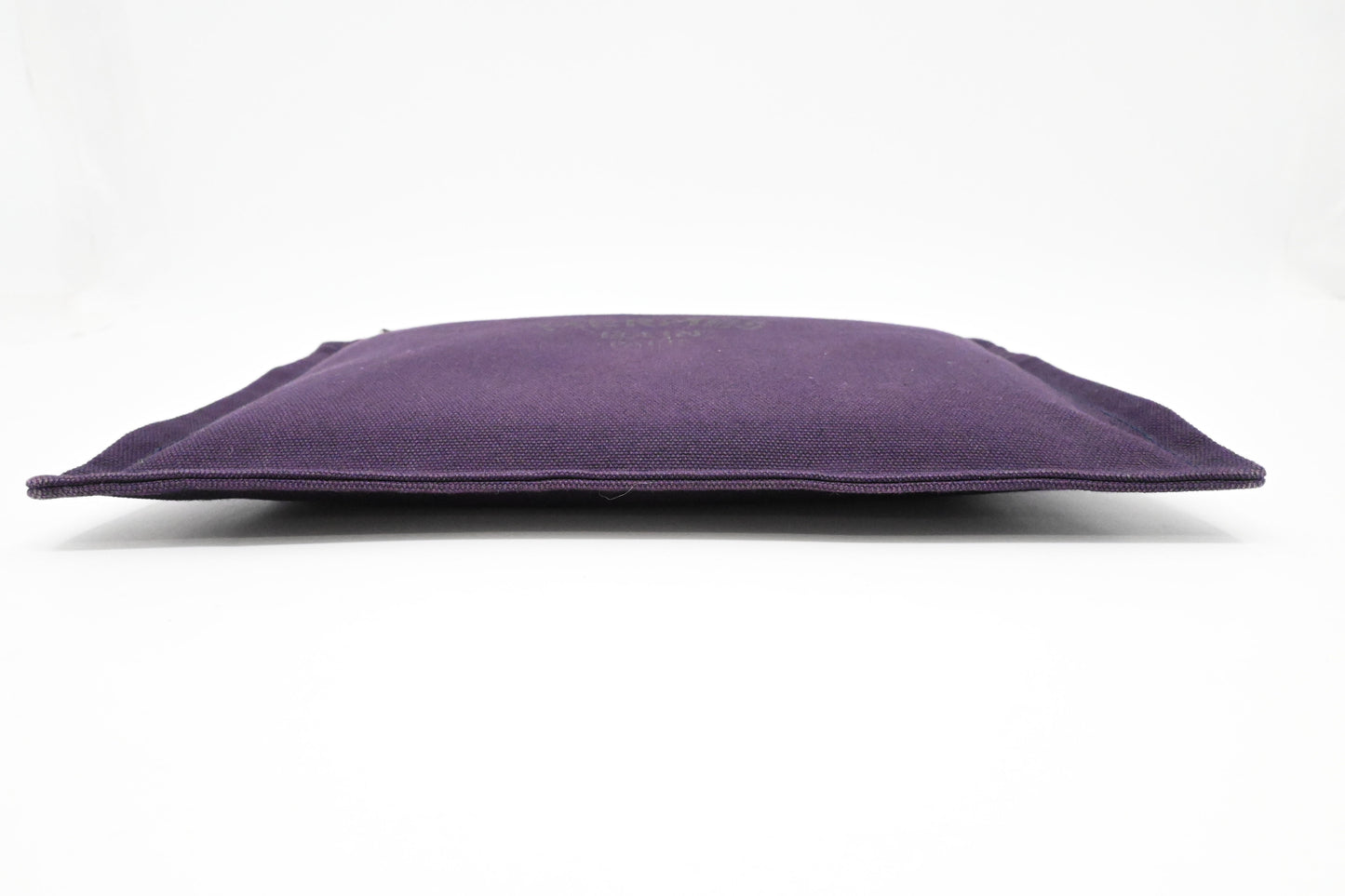 Hermes Large Bain Yachting Pouch in Purple Canvas
