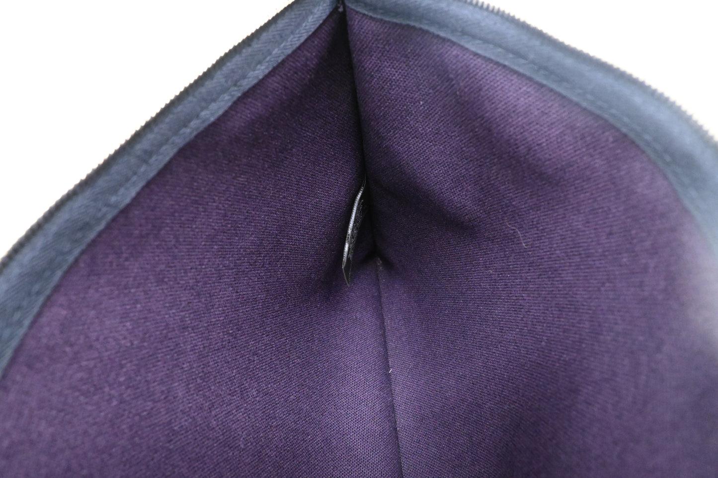 Hermes Large Bain Yachting Pouch in Purple Canvas