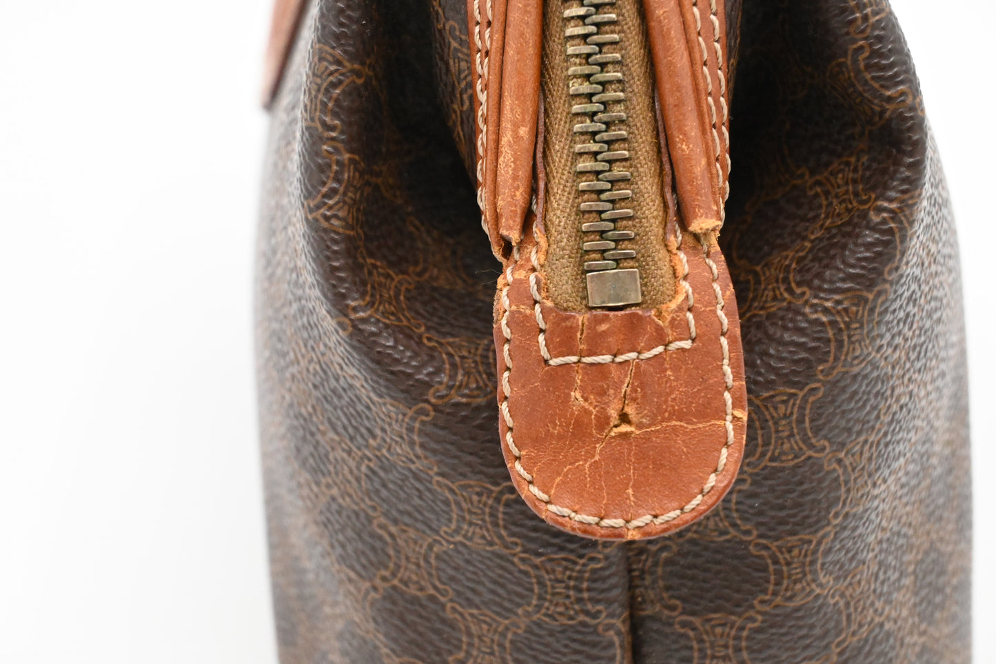 Celine Pouch in Macadam Canvas