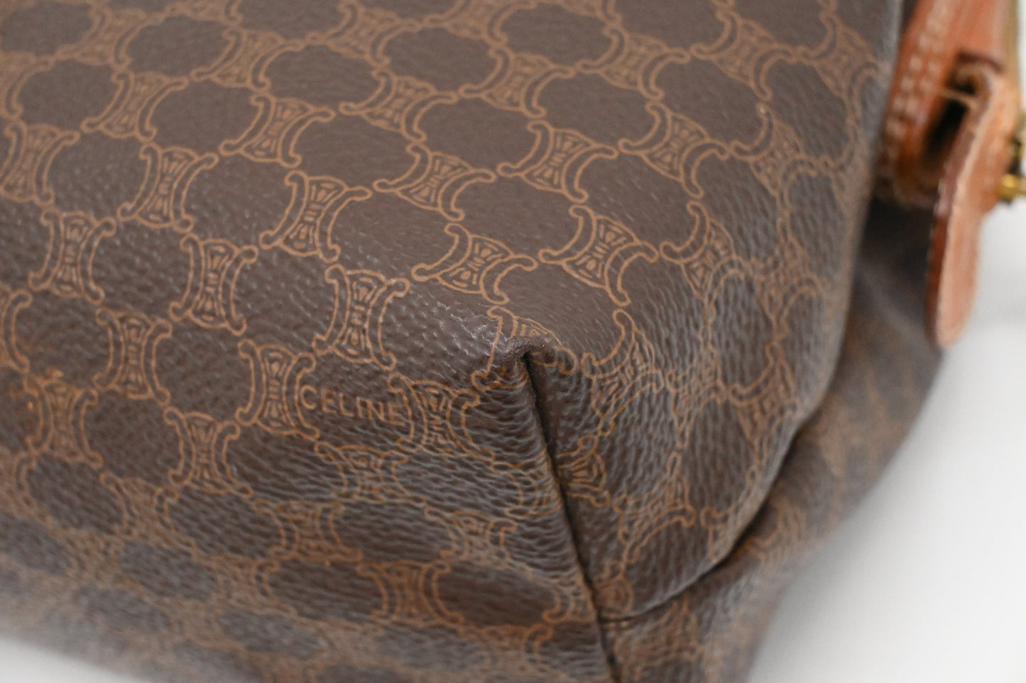Celine Pouch in Macadam Canvas