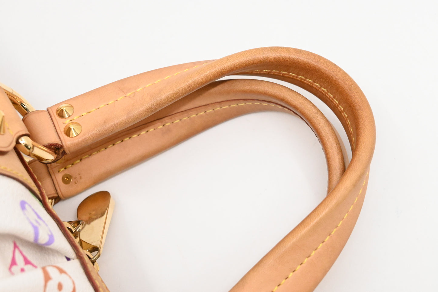 Louis Vuitton Courtney MM in White Multicolor Monogram Canvas