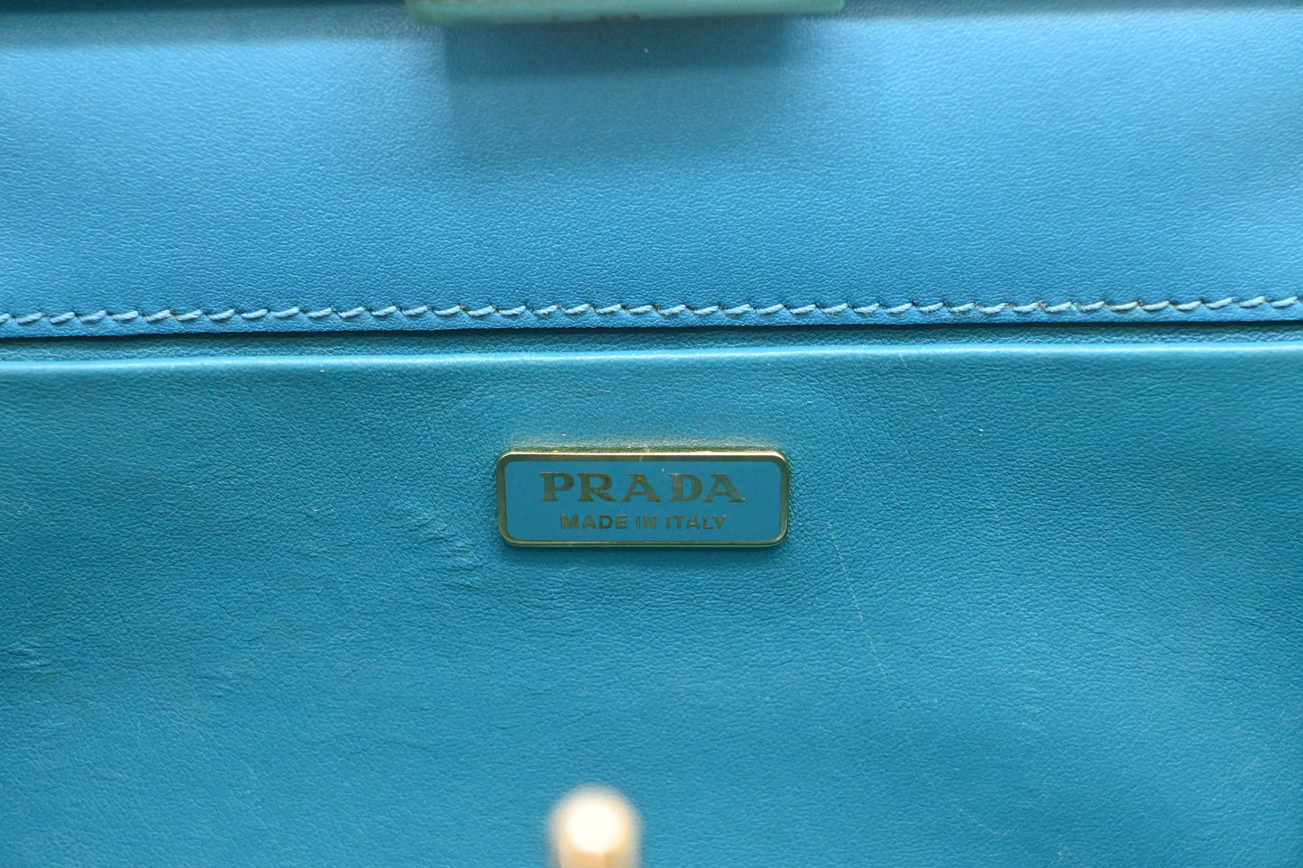 Prada Crossbody Bag in Blue Saffiano Leather