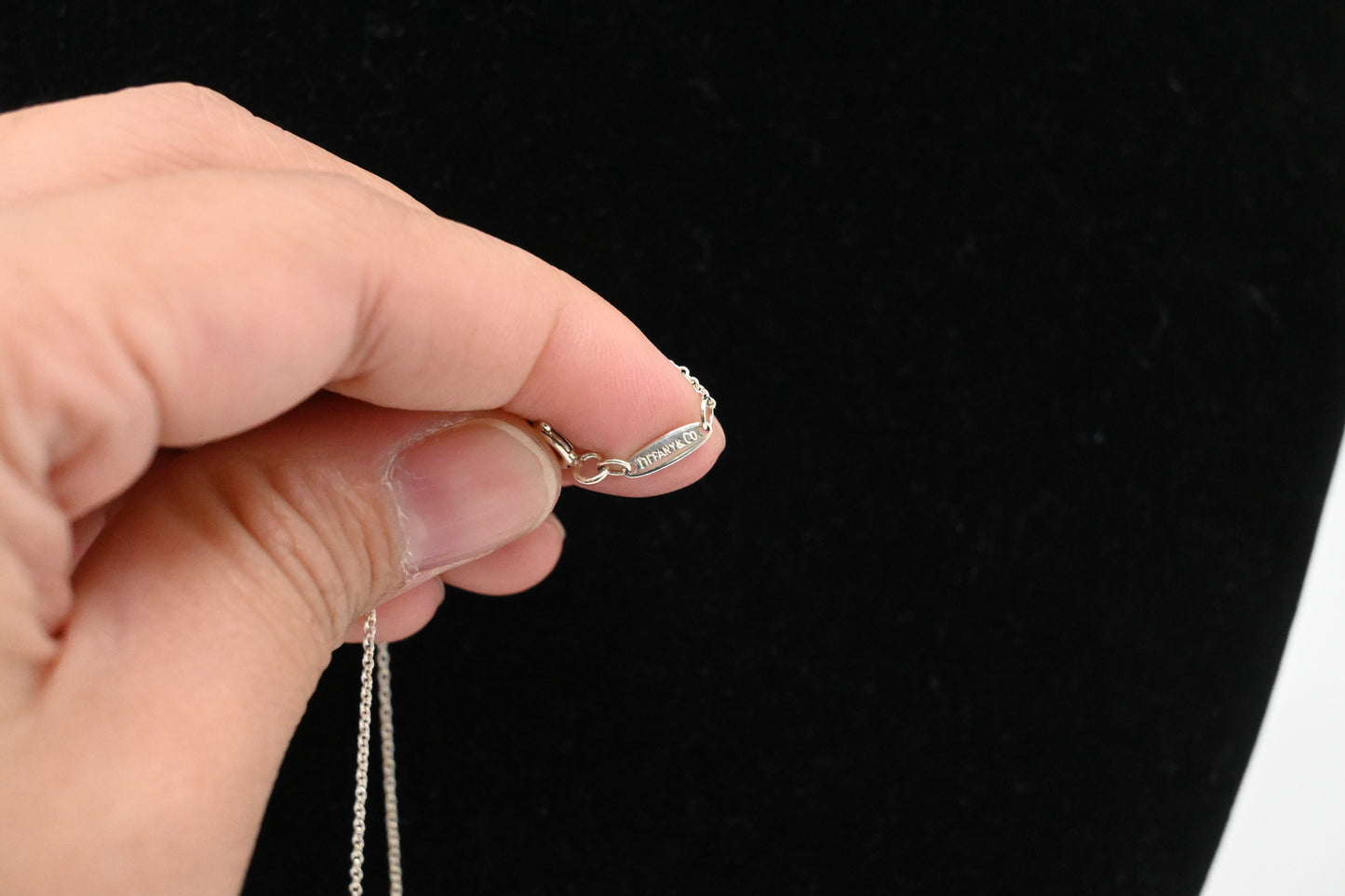 Tiffany & Co. Open Drop Necklace in Sterling Silver