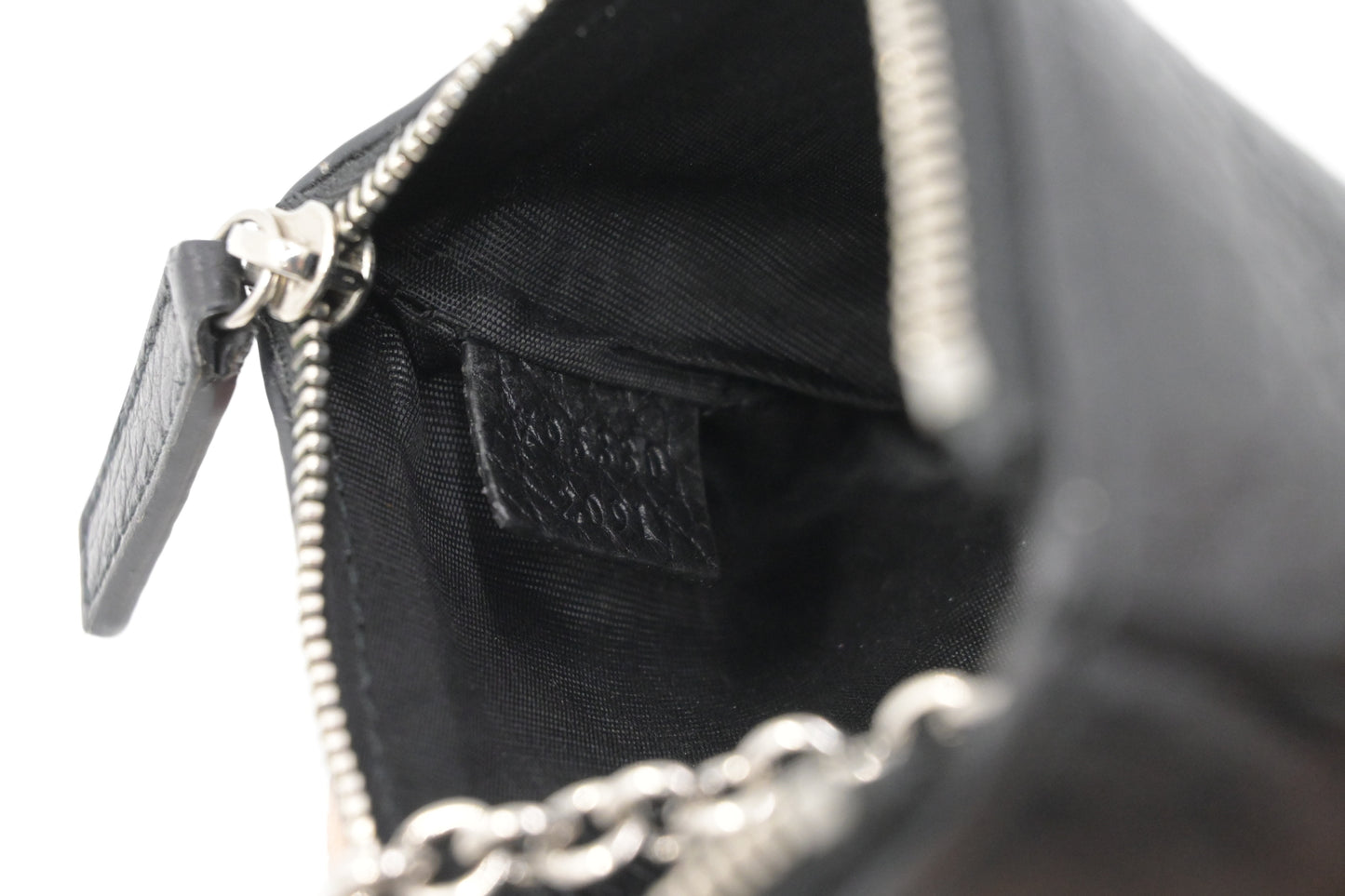 Gucci Coin Case in Dollar Calfskin Black Leather