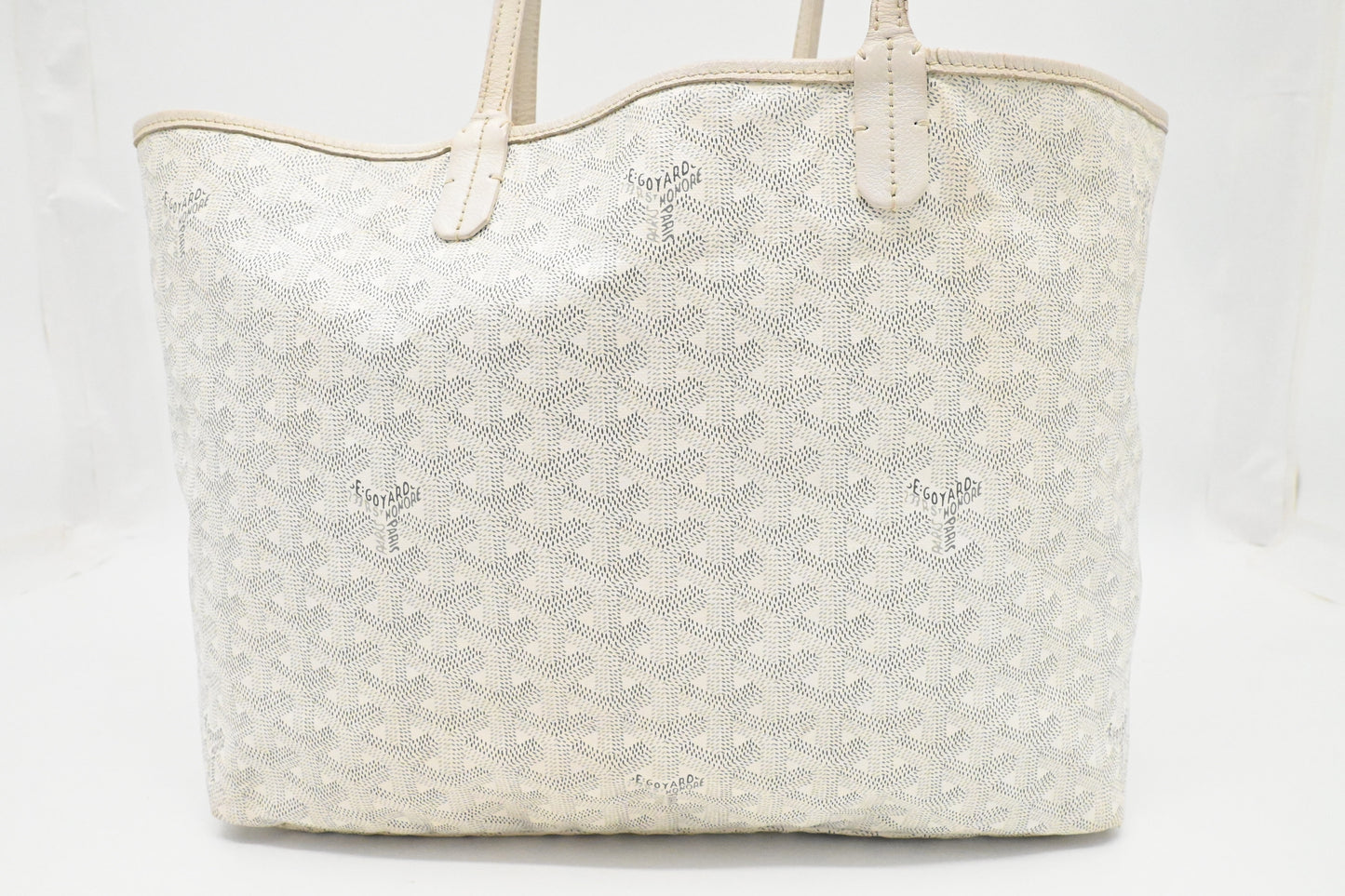 Goyard Saint Louis PM in White Goyardine Canvas
