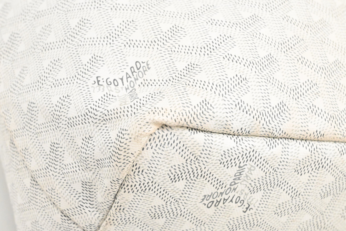 Goyard Saint Louis PM in White Goyardine Canvas