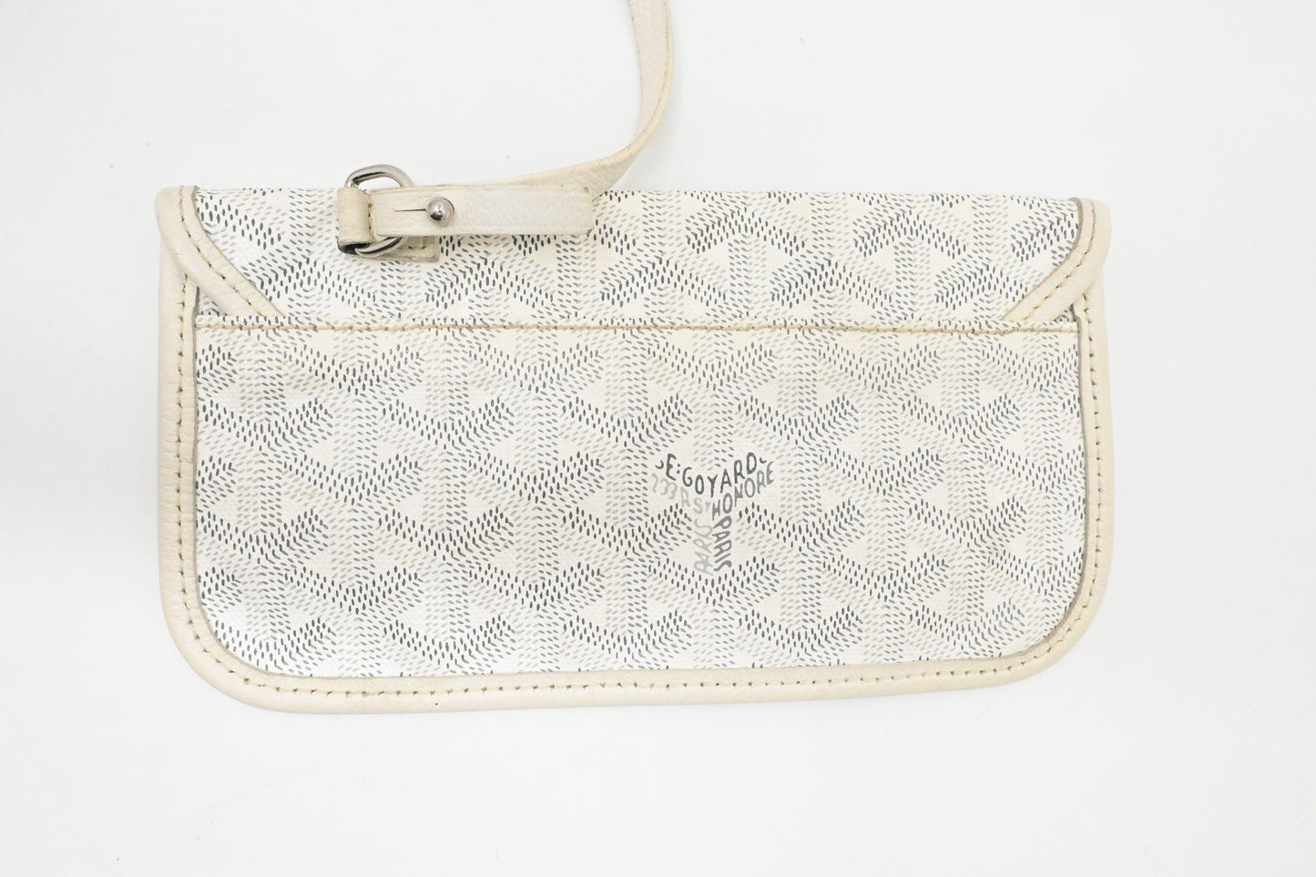 Goyard Saint Louis PM in White Goyardine Canvas