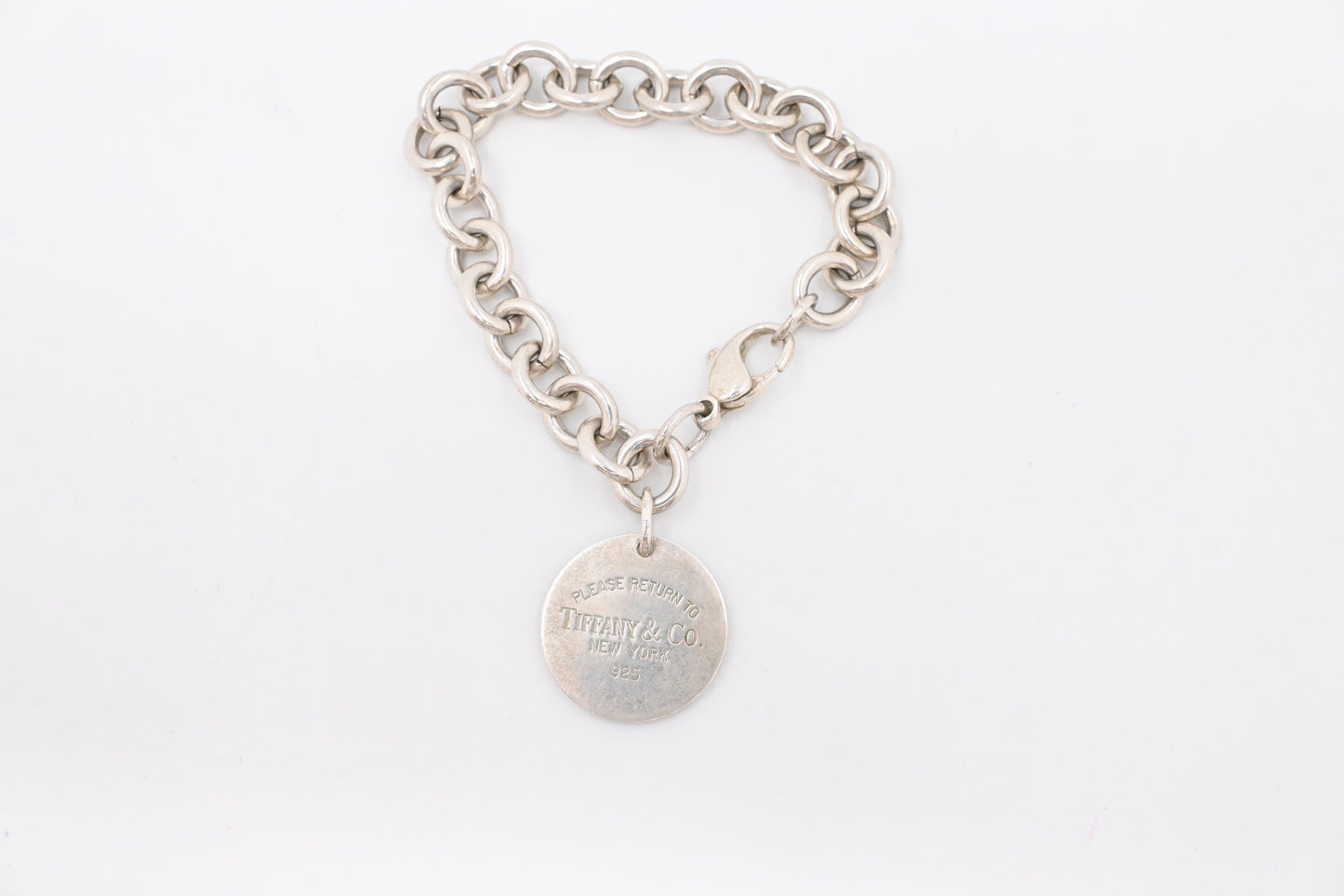 Tiffany & Co. Round Tag Bracelet in Sterling Silver