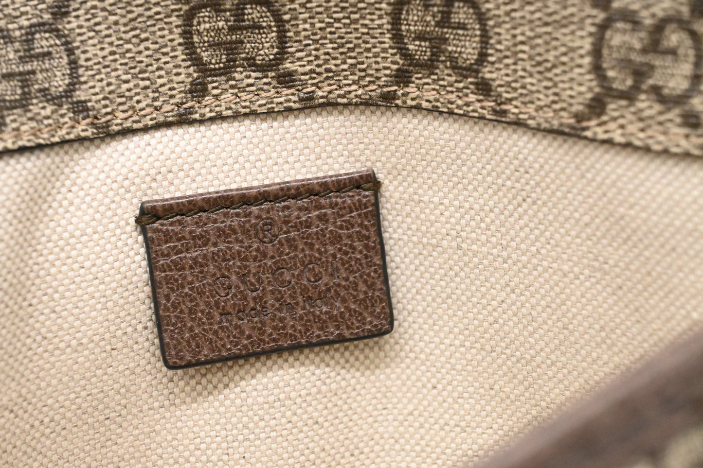 Gucci Bumbag in GG Supreme Canvas