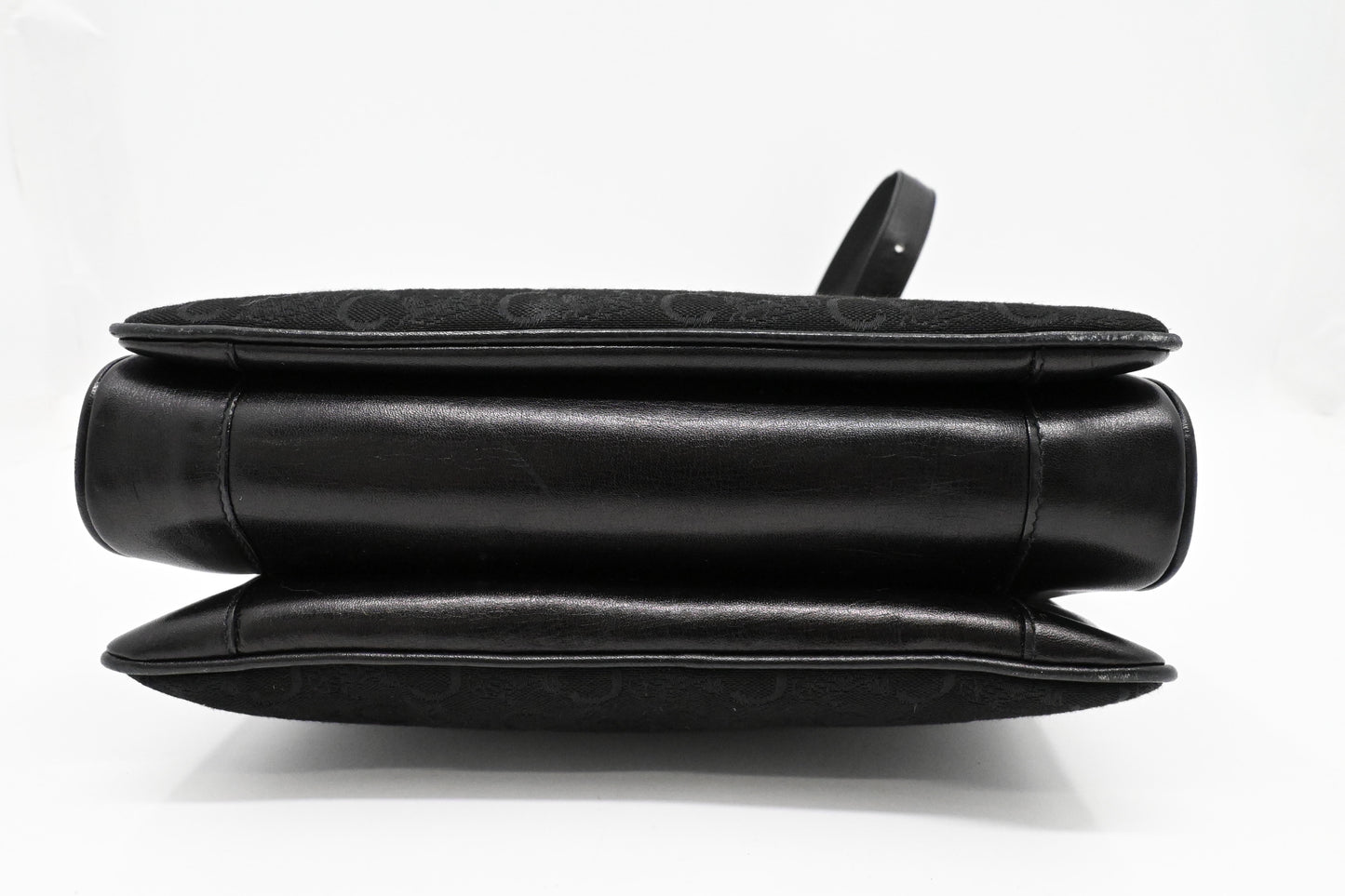 Celine Shoulder Bag in Black Canvas