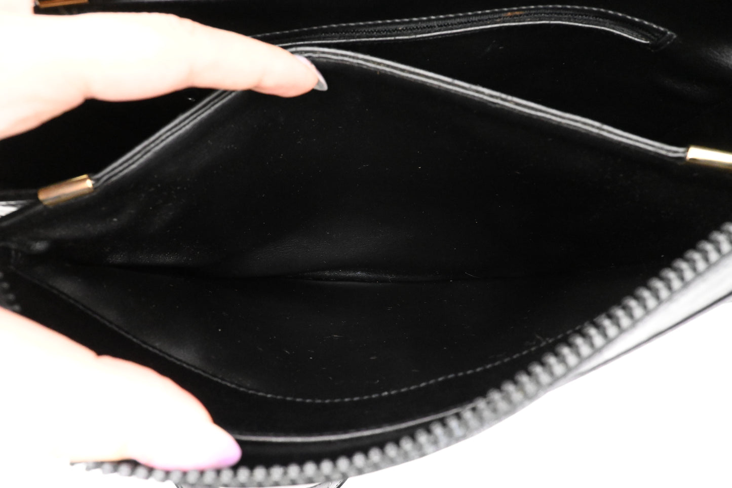 Celine Shoulder Bag in Black Canvas