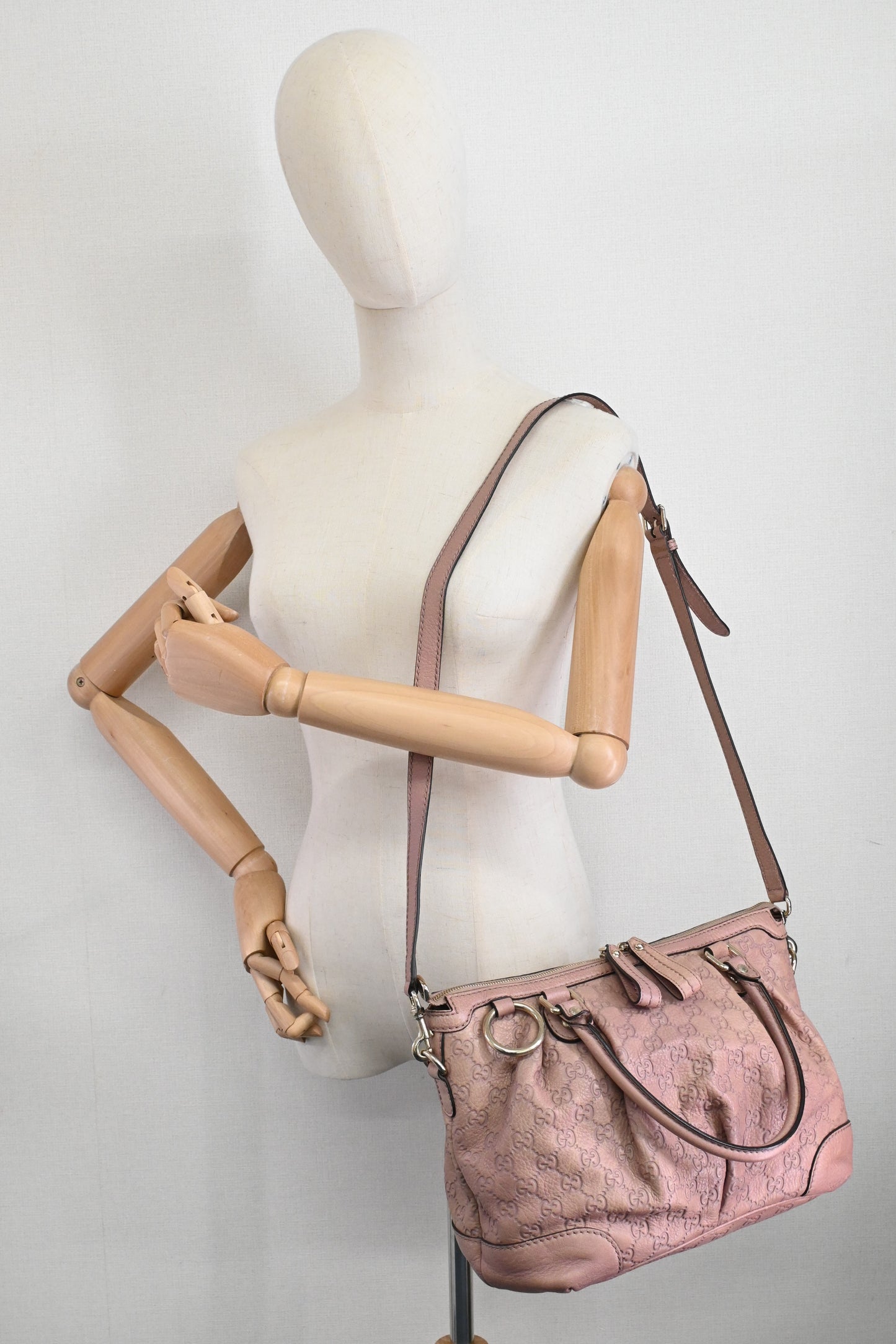 Gucci Sukey 2way Bag in Pink Guccissima Leather