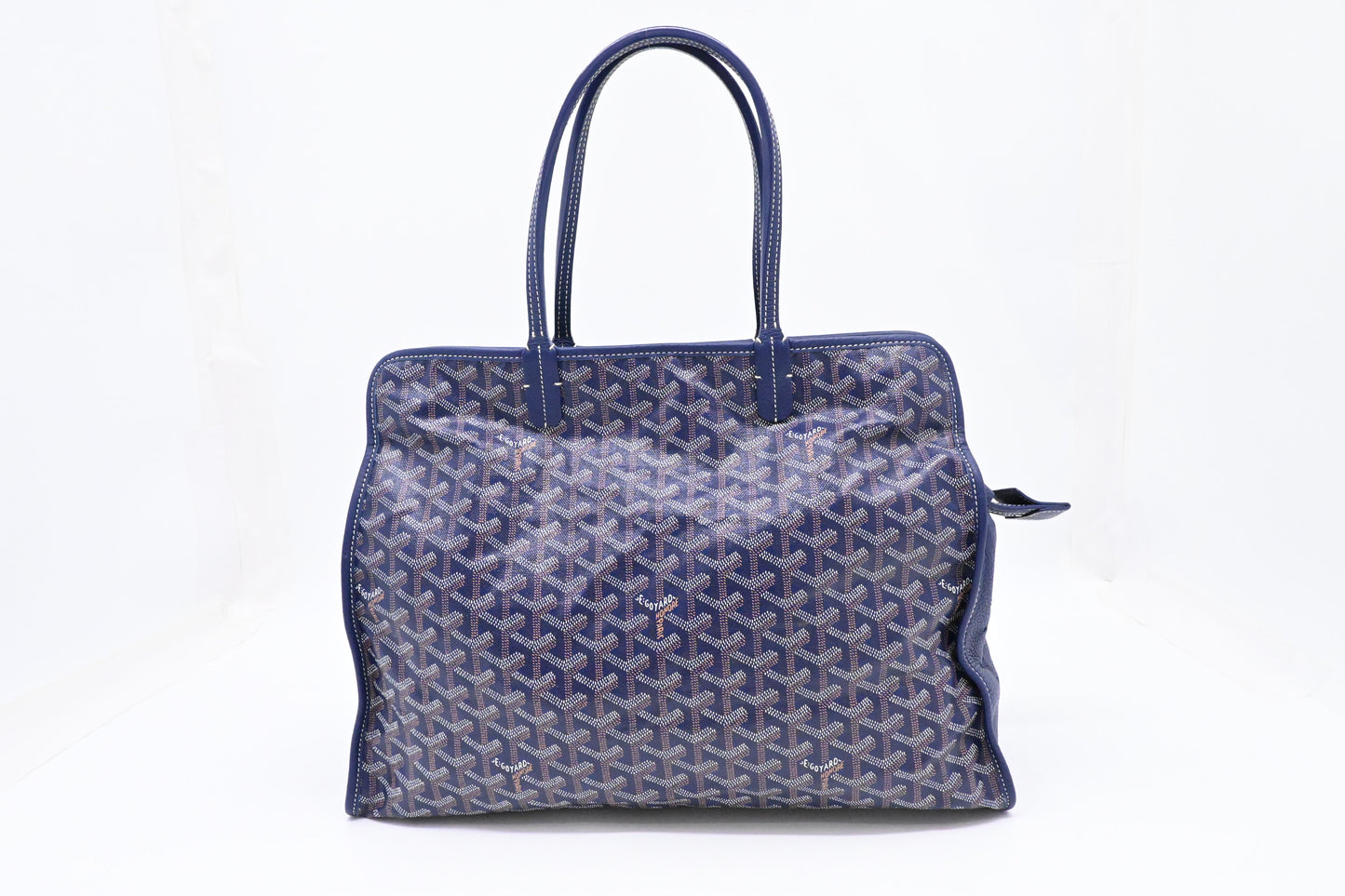 Goyard Hardy PM in Navy Blue Goyardine Canvas