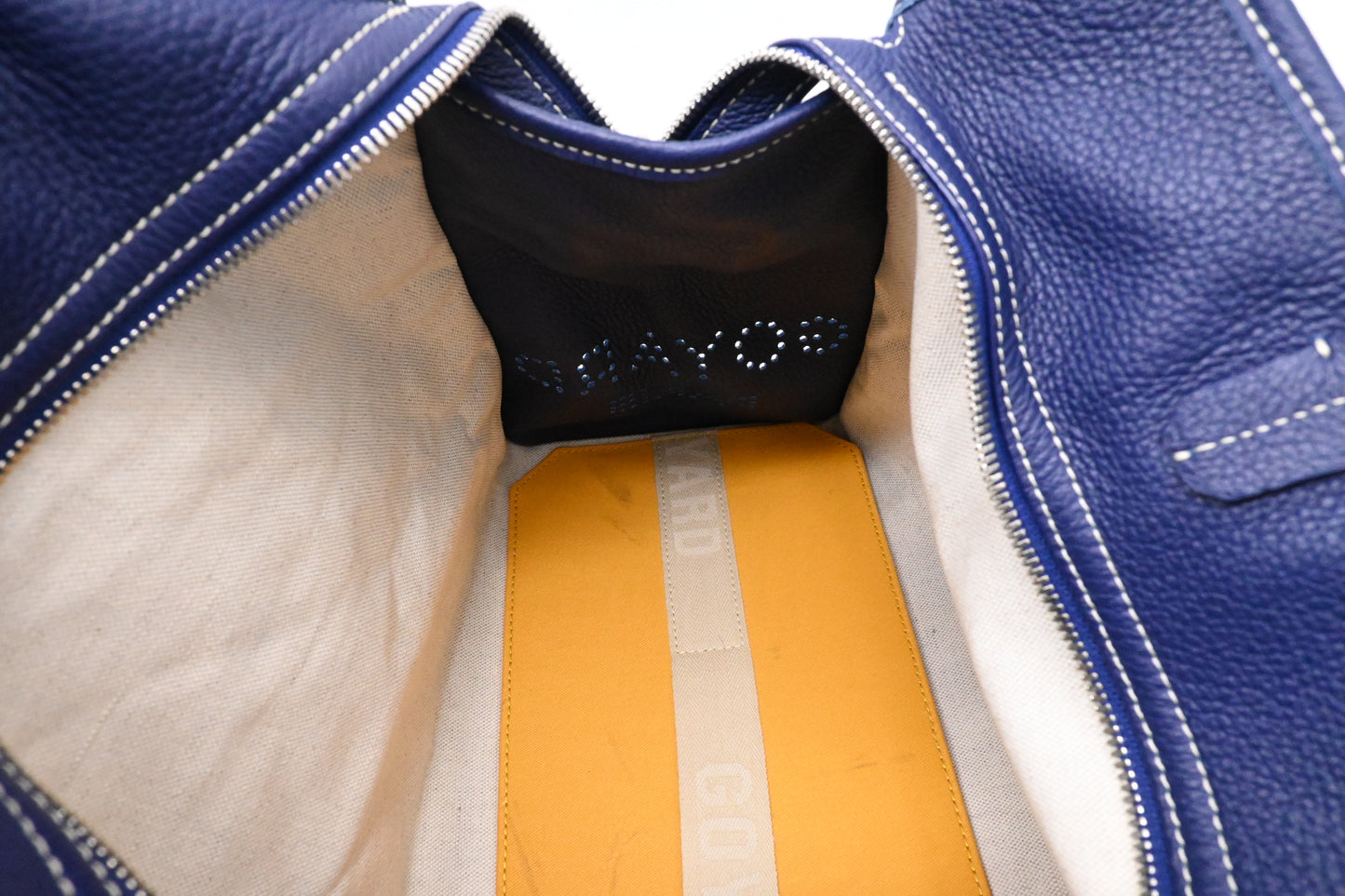 Goyard Hardy PM in Navy Blue Goyardine Canvas