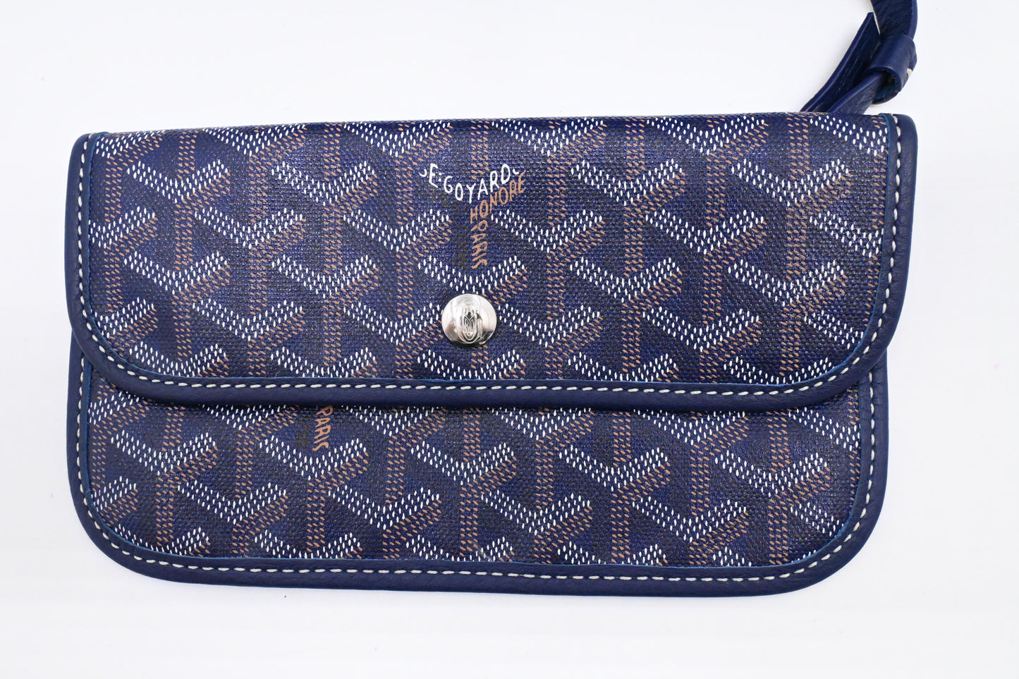 Goyard Hardy PM in Navy Blue Goyardine Canvas