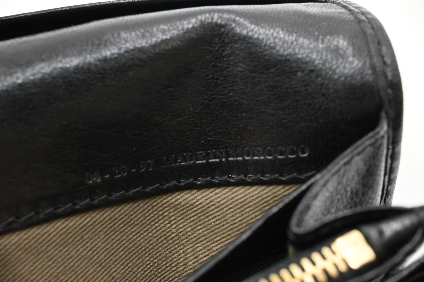 Chloe Long Wallet in Brown Canvas and Black Leather