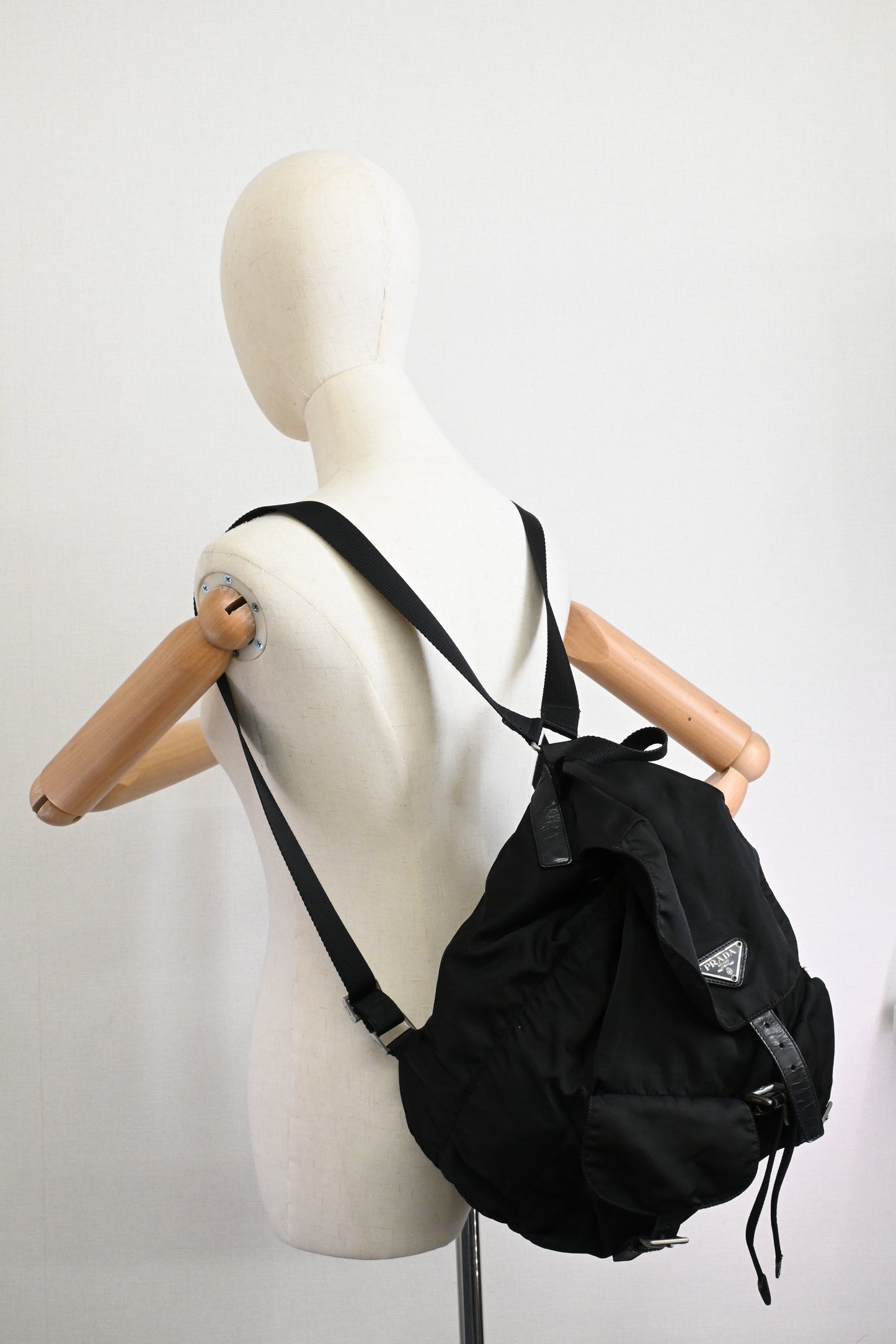 Prada Backpack in Black Vela Nylon