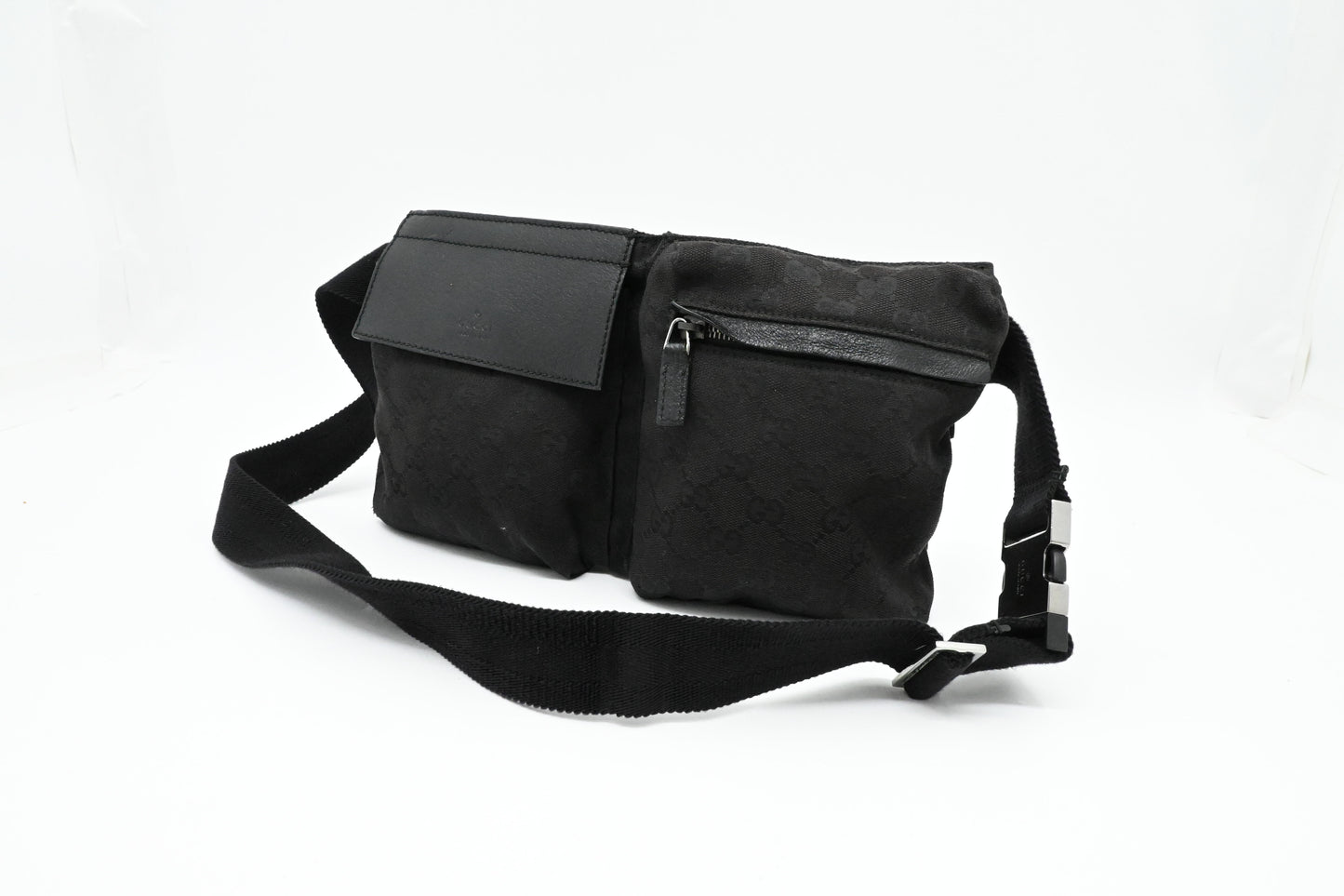 Gucci Bumbag in Black GG Canvas