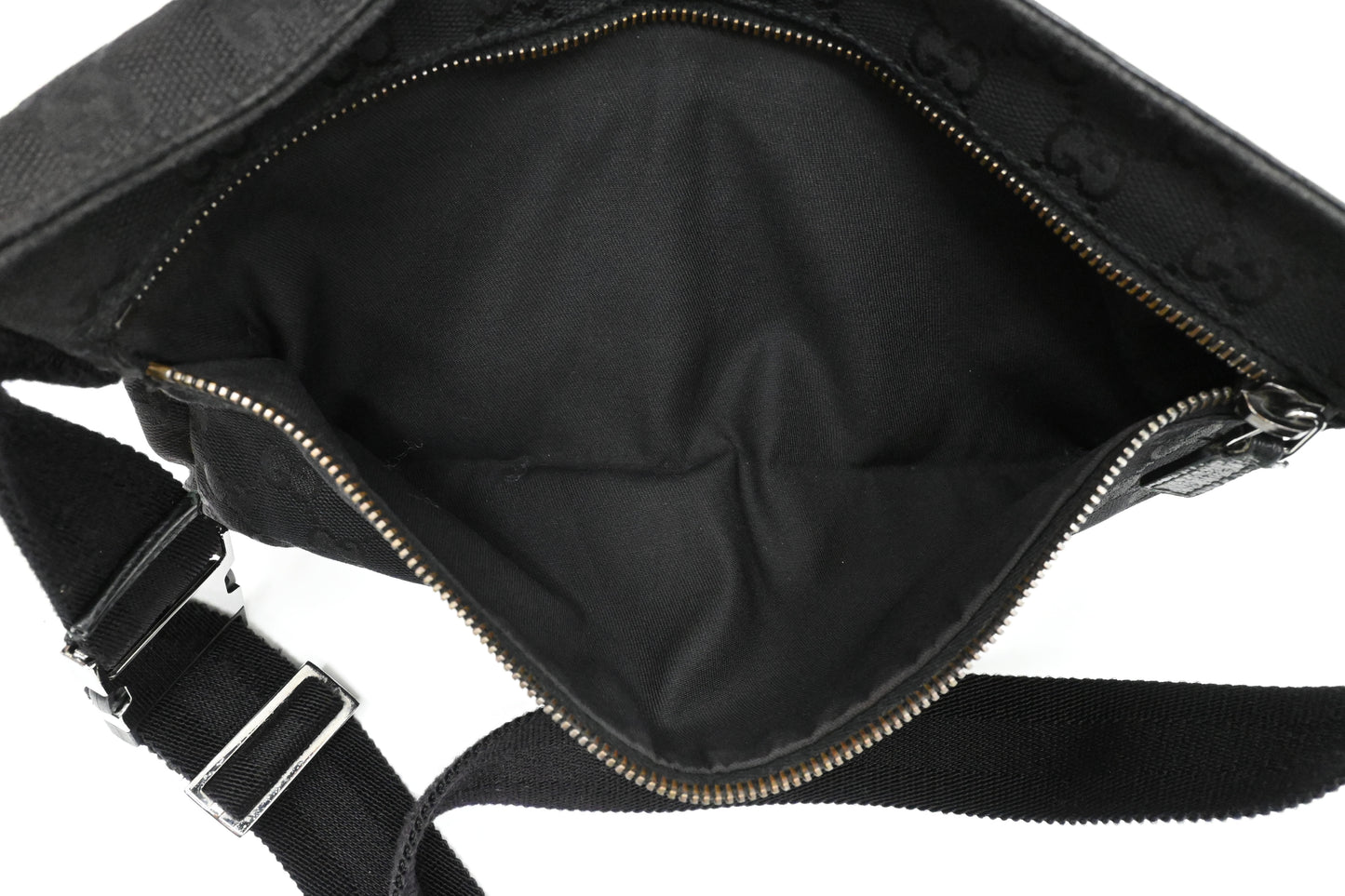 Gucci Bumbag in Black GG Canvas