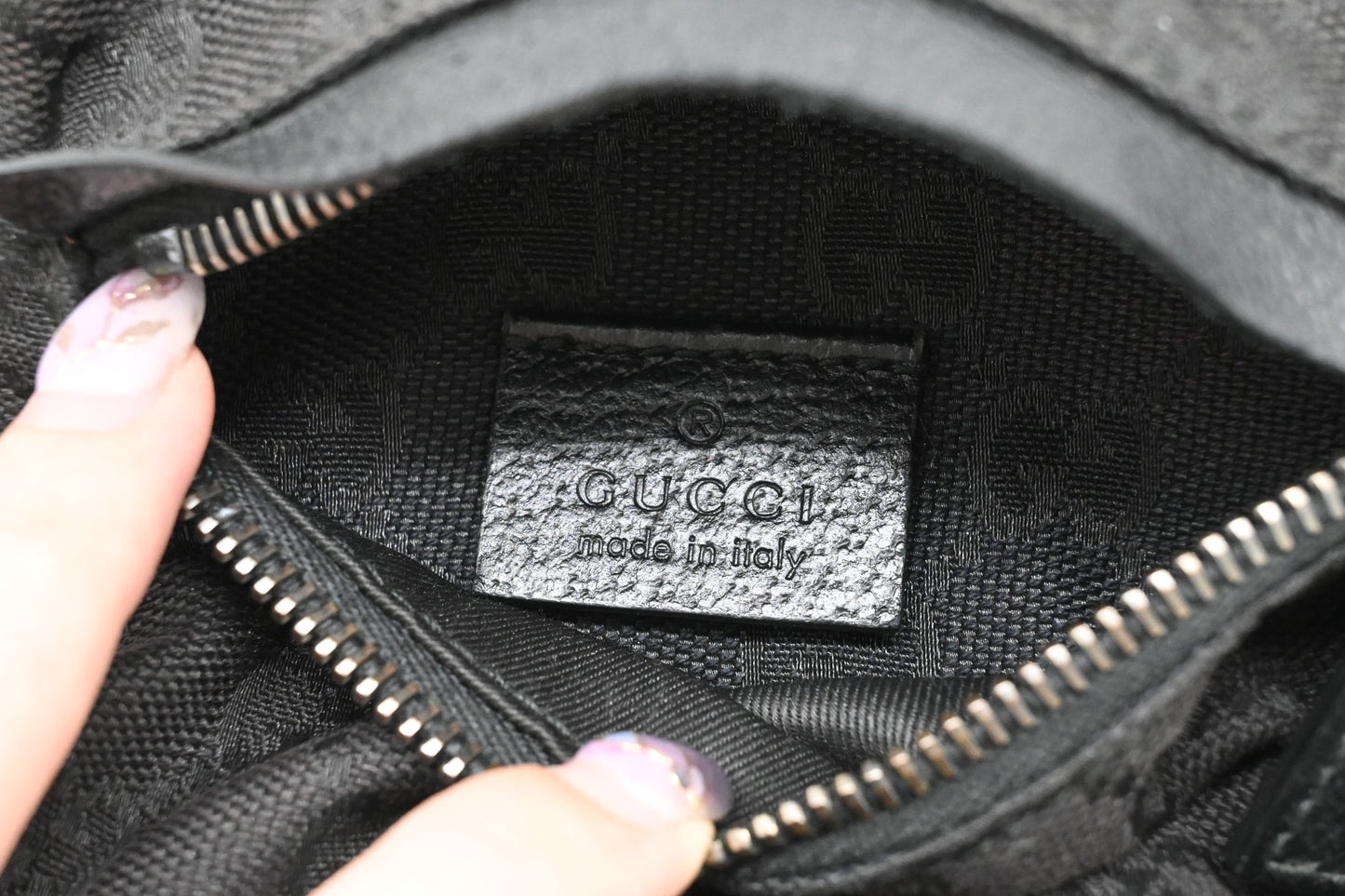 Gucci Bumbag in Black GG Canvas