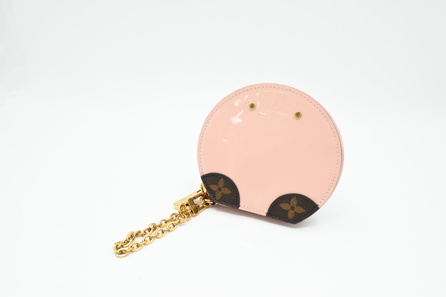 Louis Vuitton Micro Boîte Chapeau in Pink Vernis Leather and Monogram Canvas