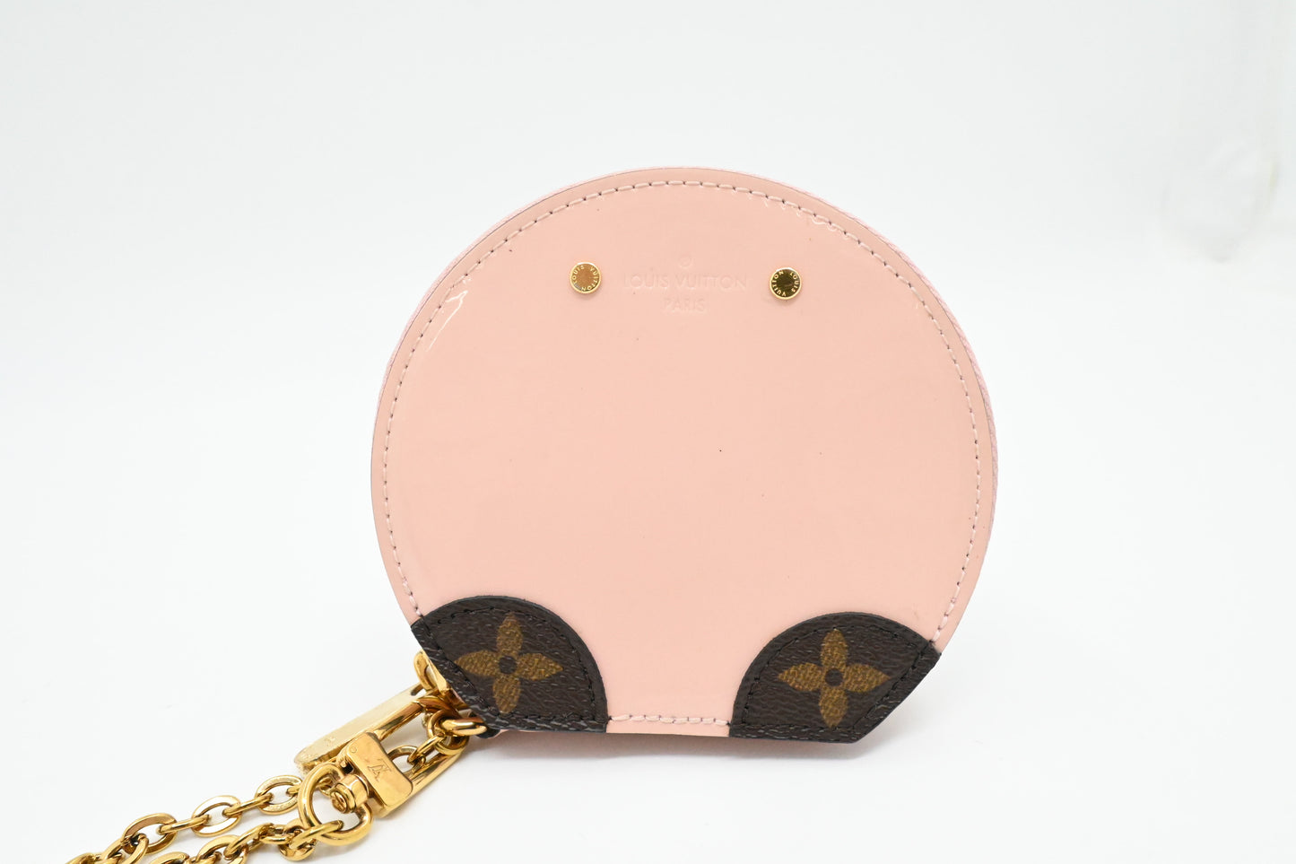 Louis Vuitton Micro Boîte Chapeau in Pink Vernis Leather and Monogram Canvas