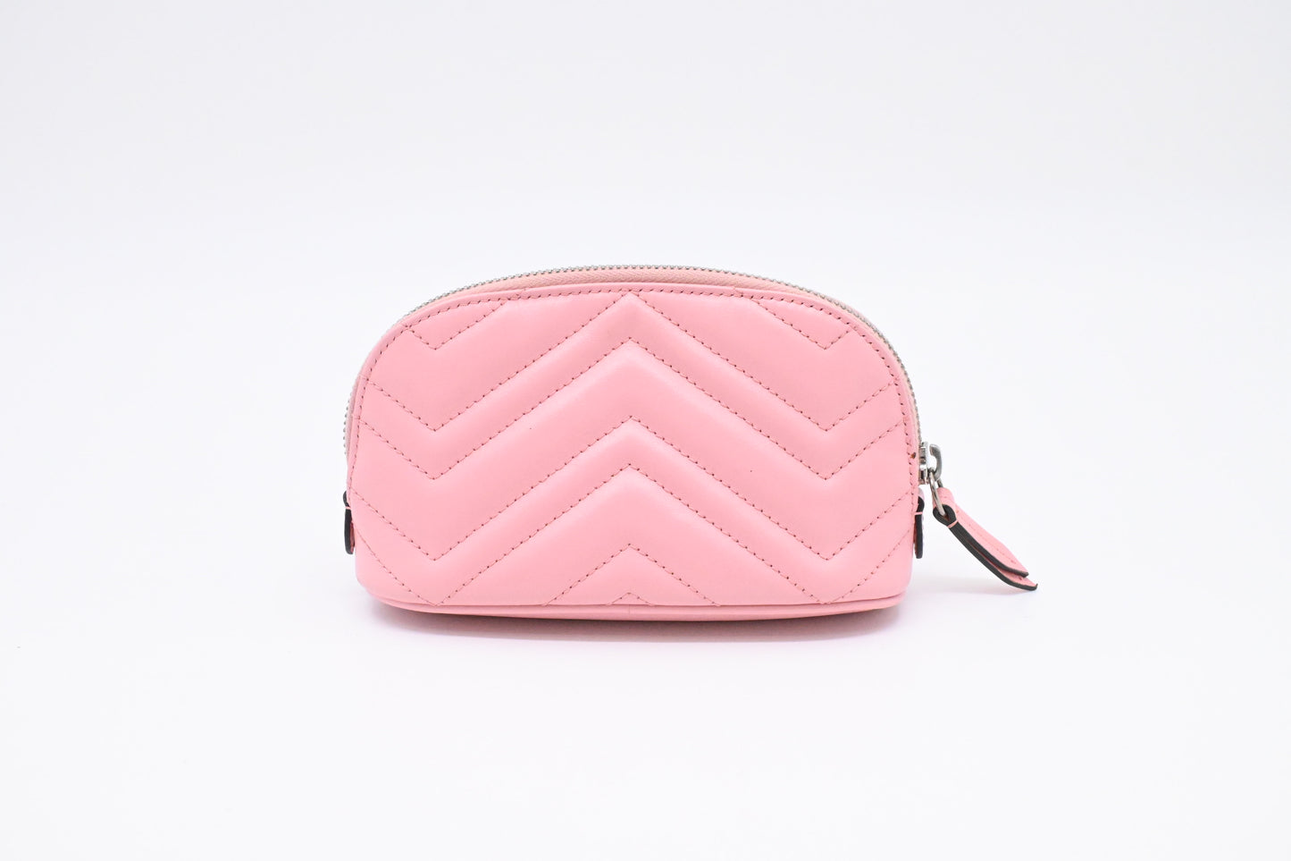 Gucci GG Marmont Key Pouch in Pink Leather