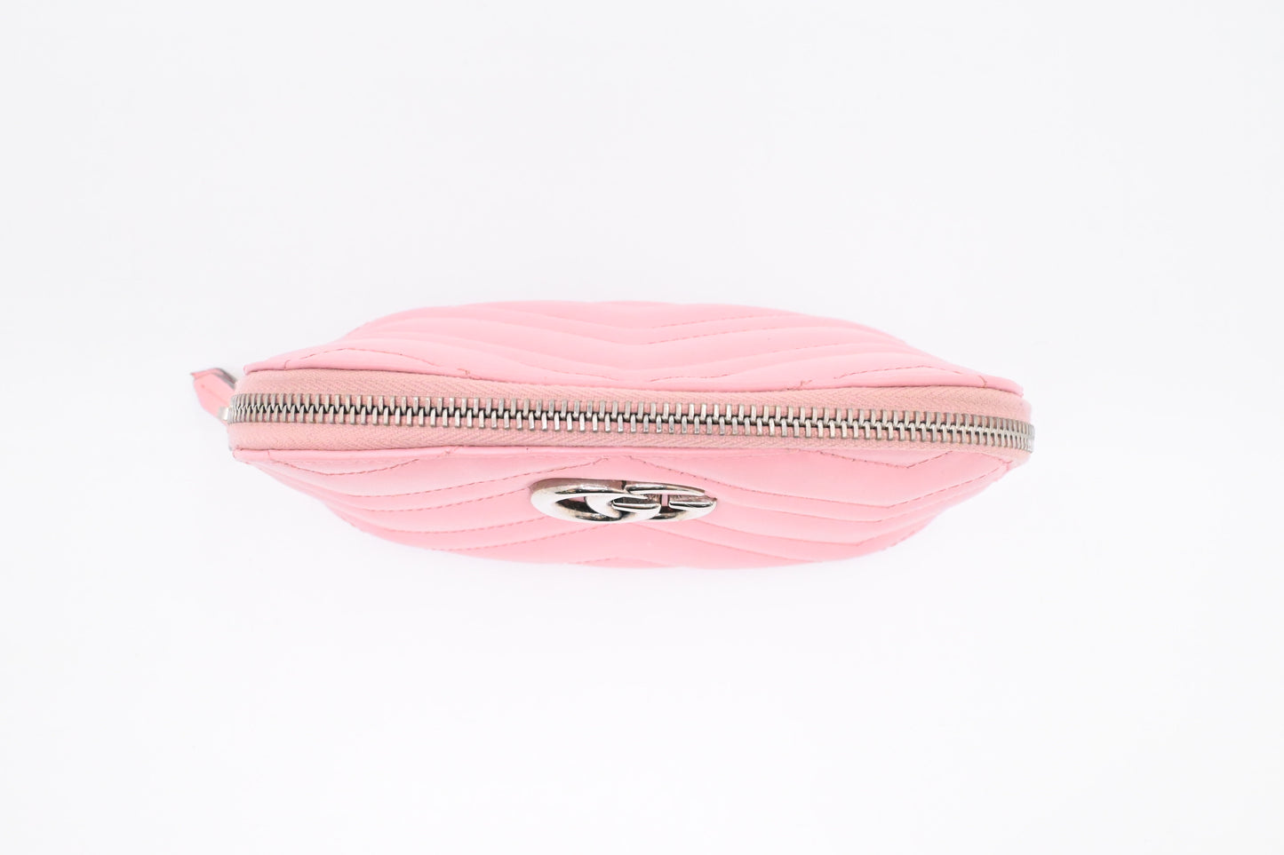 Gucci GG Marmont Key Pouch in Pink Leather