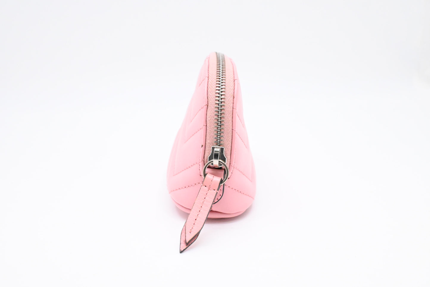 Gucci GG Marmont Key Pouch in Pink Leather
