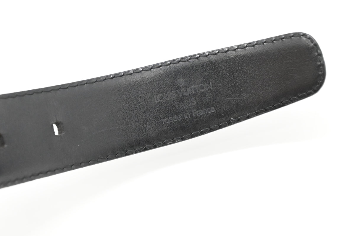 Louis Vuitton Belt in Black Epi Leather