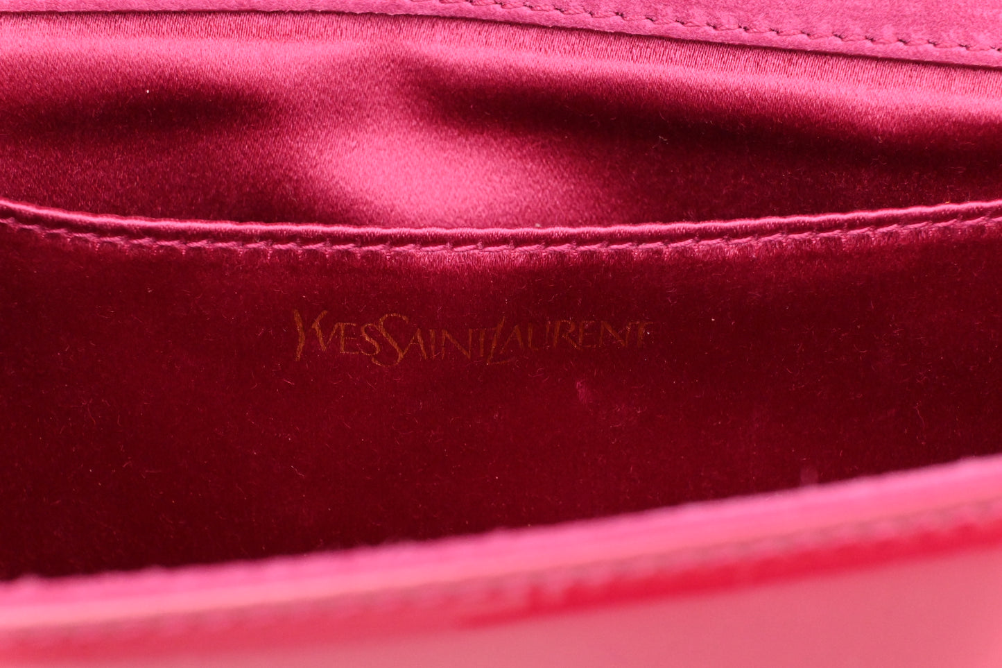 YSL Saint Laurent Clutch in Pink Patent Leather