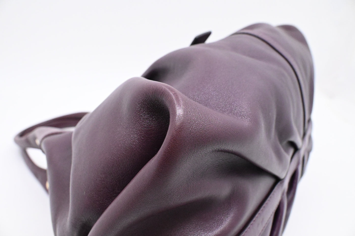 Bvlgari Chandra Shoulder Bag in Purple Leather